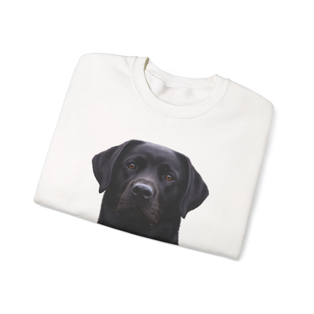 Black Labrador Portrait Sweatshirt | Dog Face Crewneck