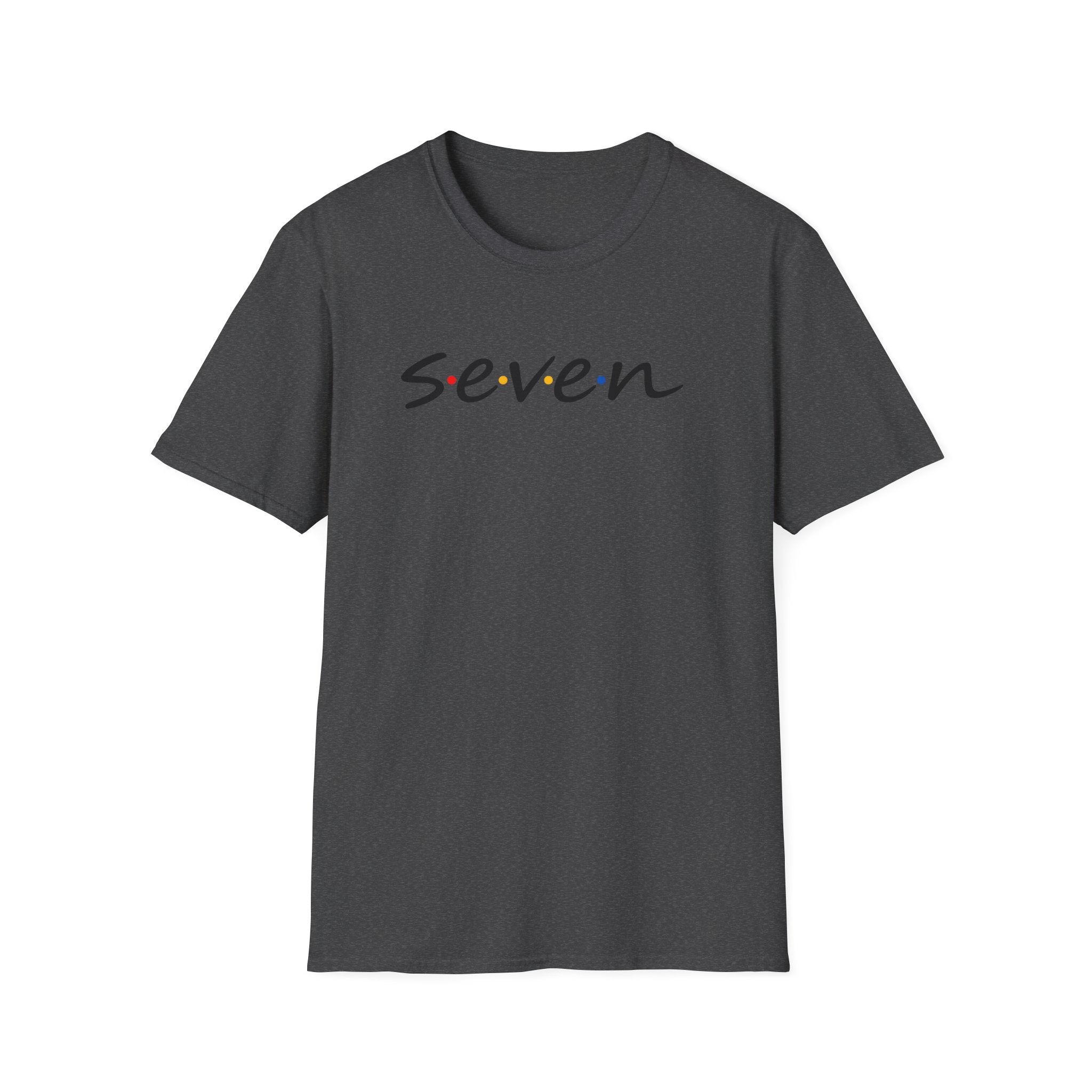 seven script text T-Shirt
