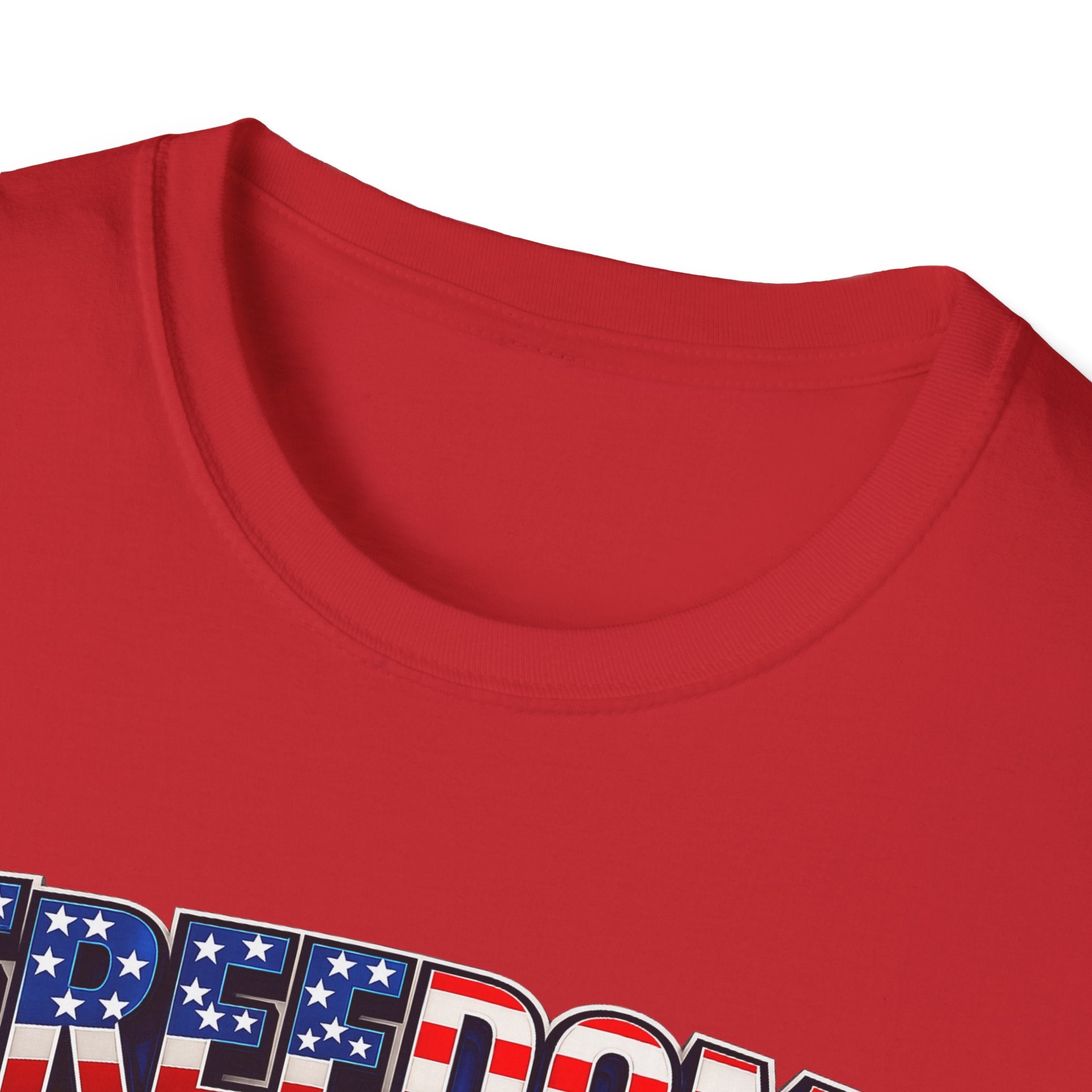 Freedom Flag T-Shirt — Patriotic USA Stars & Stripes Tee for 4th of July