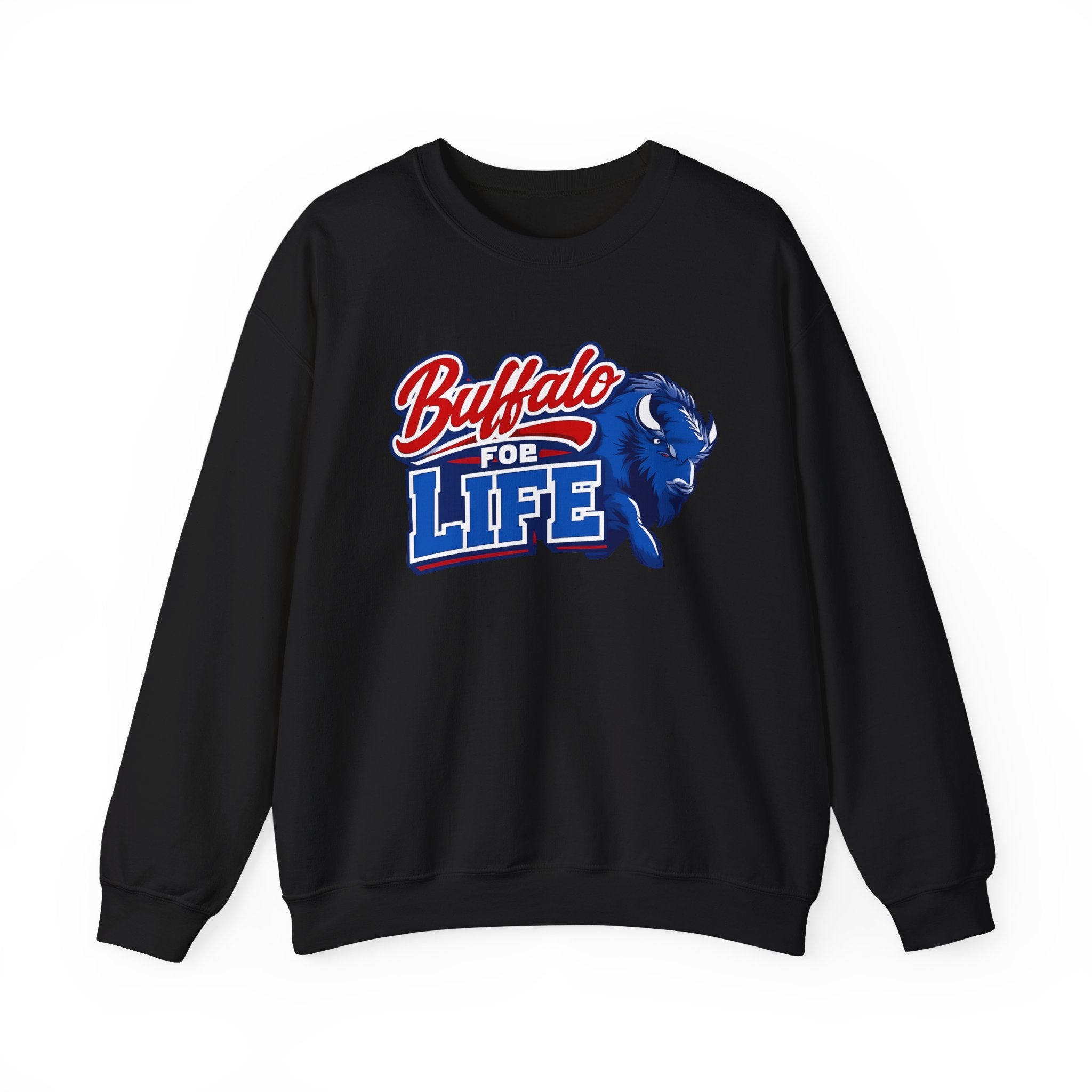 Buffalo For Life sweatshirt | Buffalo buffalo sports logo crewneck