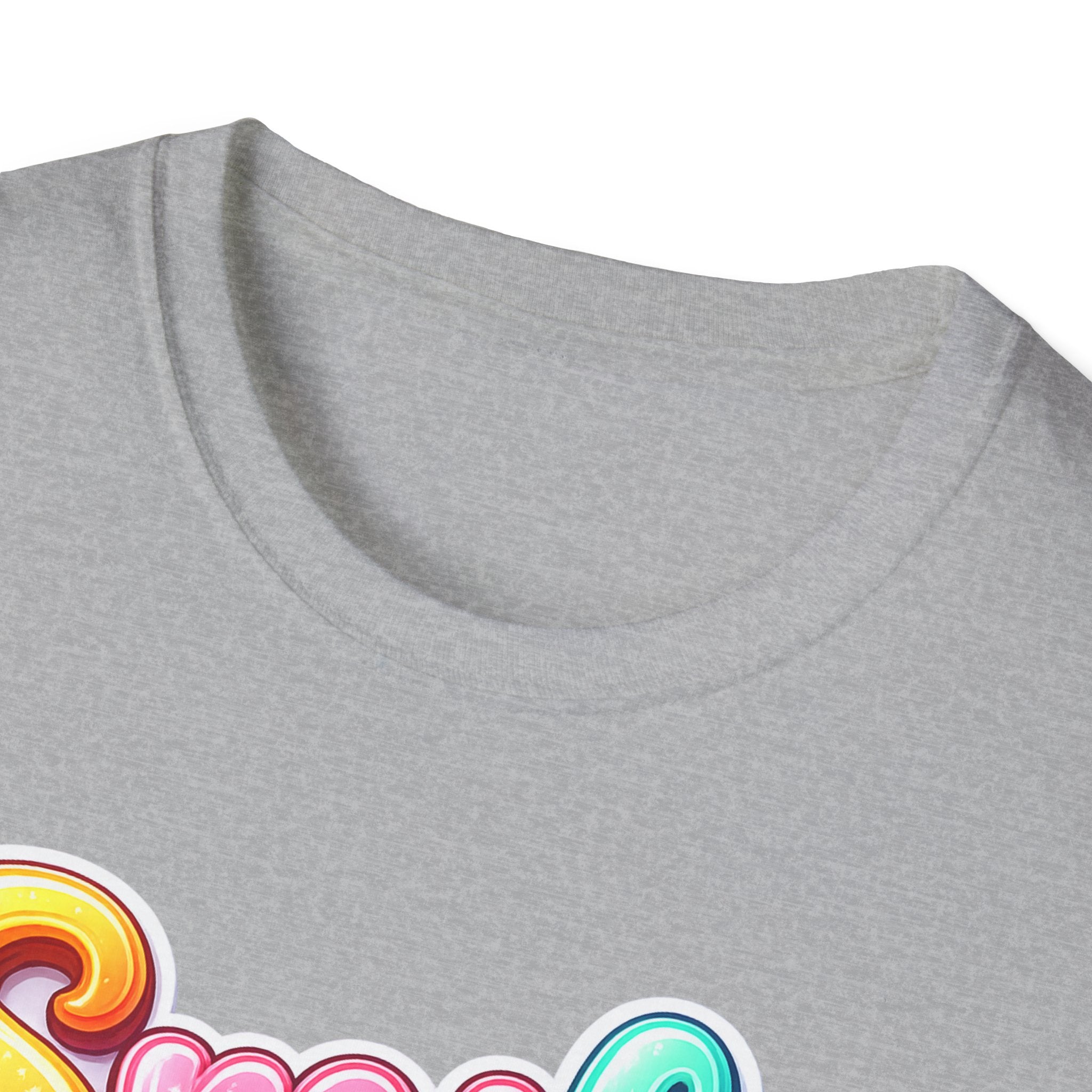 Smile colorful bubble text T-Shirt | rainbow typography