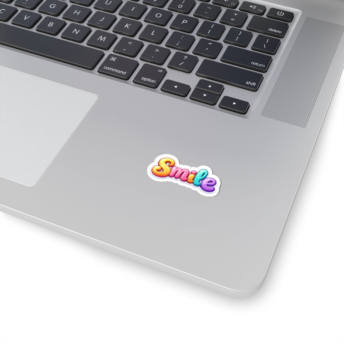 Smile rainbow script Sticker | kiss-cut vinyl decal