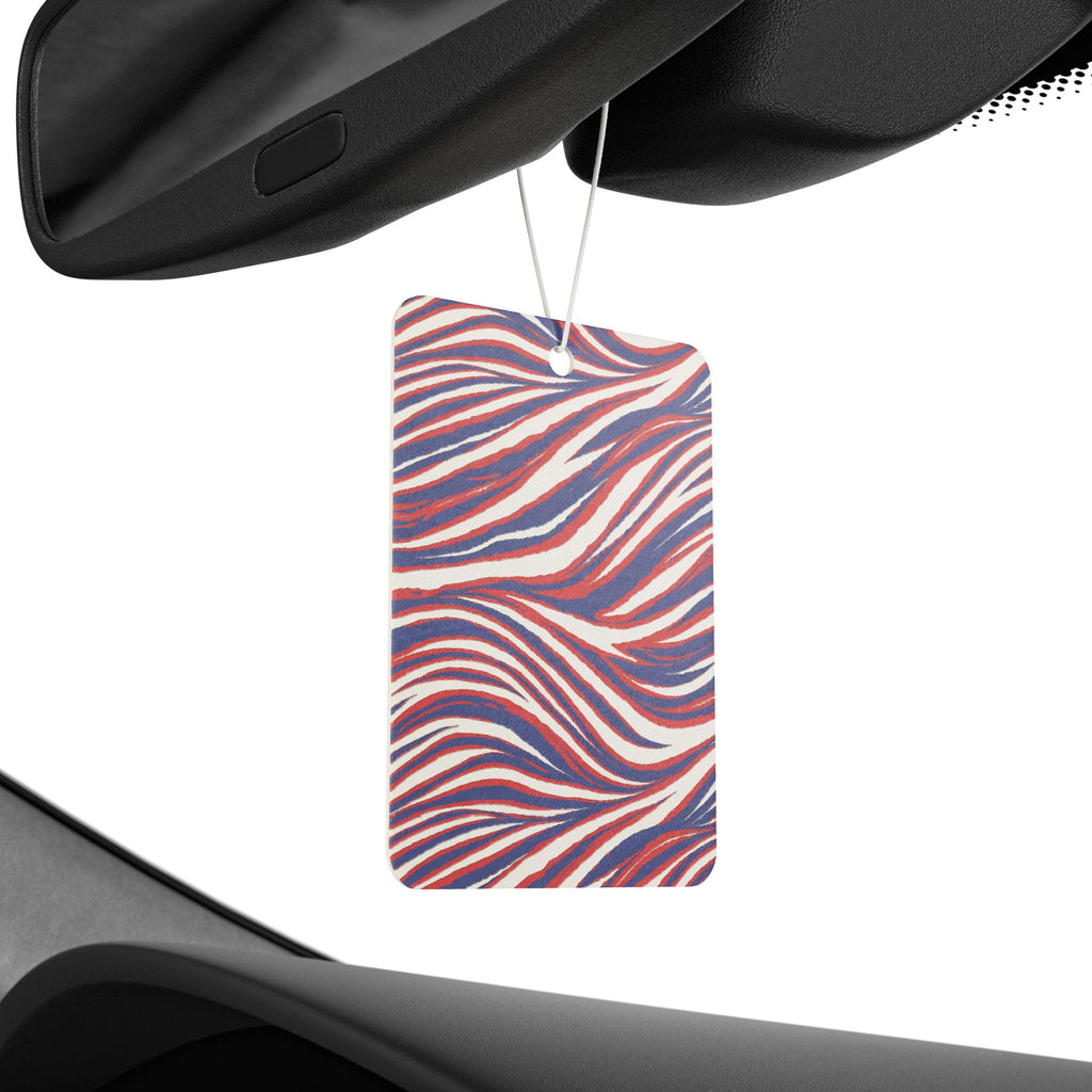 Buffalo Car Air Freshener — Red White & Blue Abstract Scented Accent