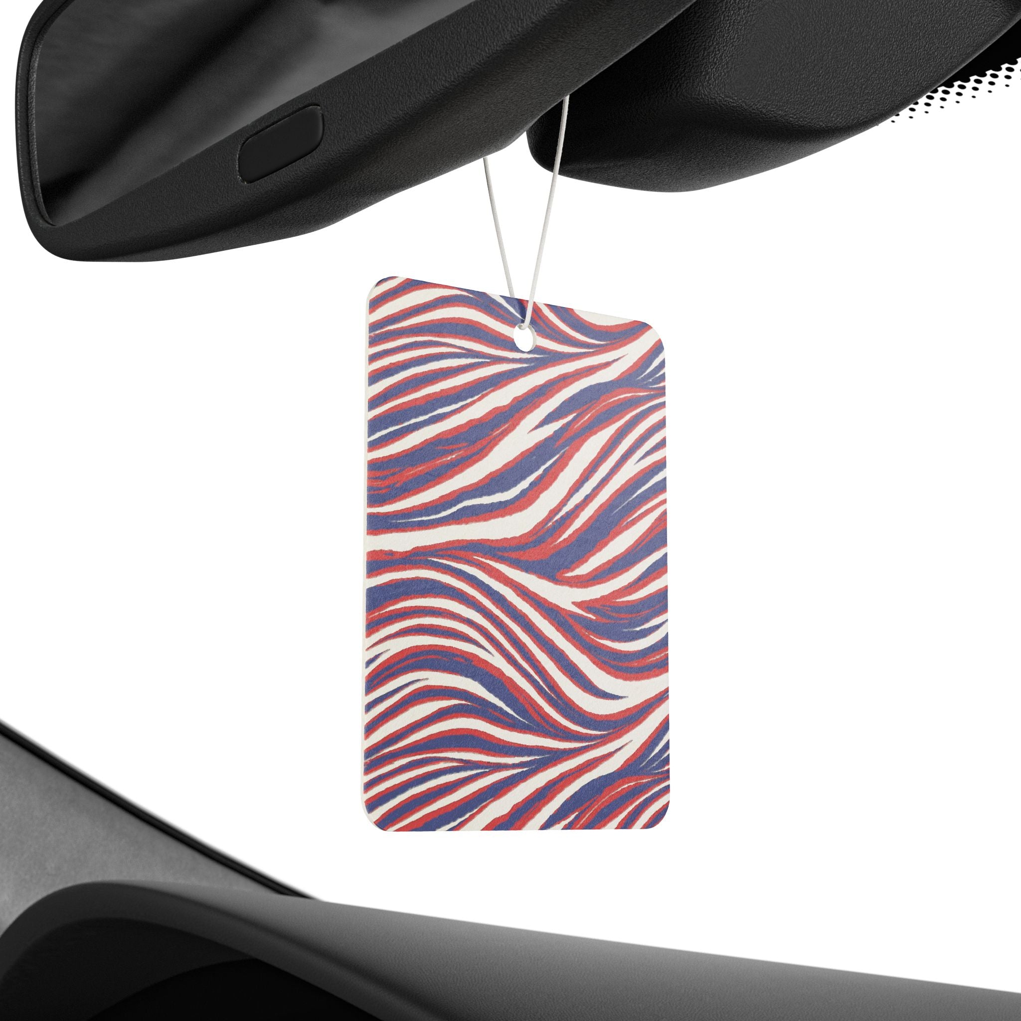 Buffalo Car Air Freshener — Red White & Blue Abstract Scented Accent