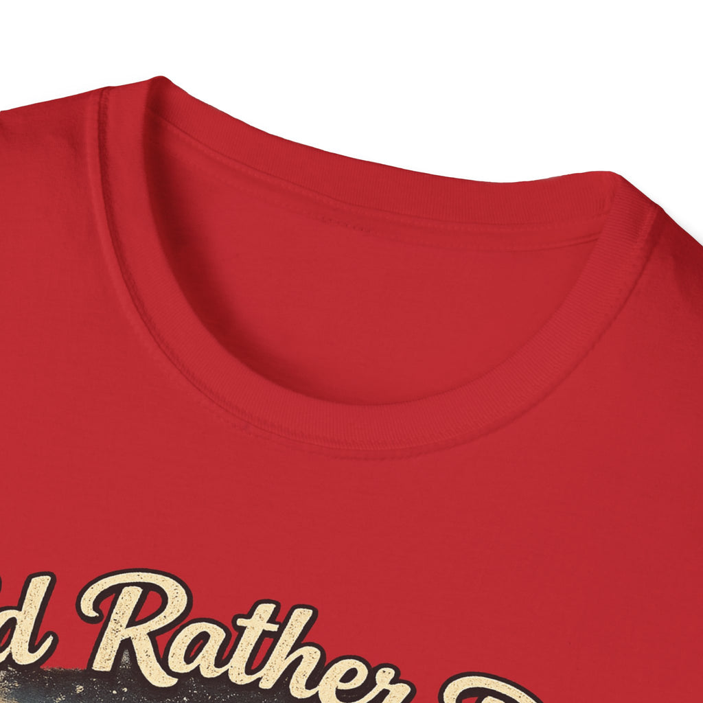 I'd Rather Be Camping T-Shirt | Mountain Forest Sunset Camping Shirt
