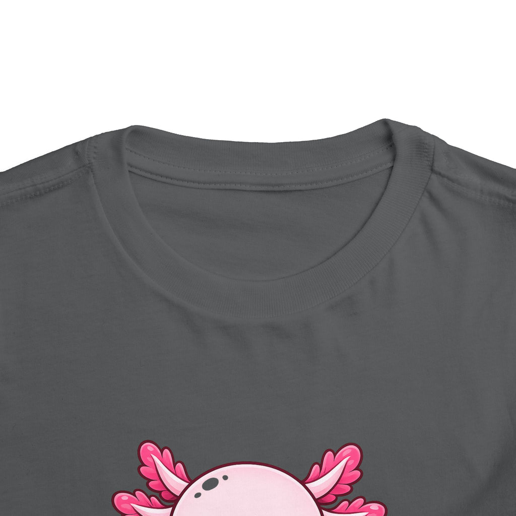 Pink Axolotl Illustration Toddler Tee | Cute Amphibian Shirt