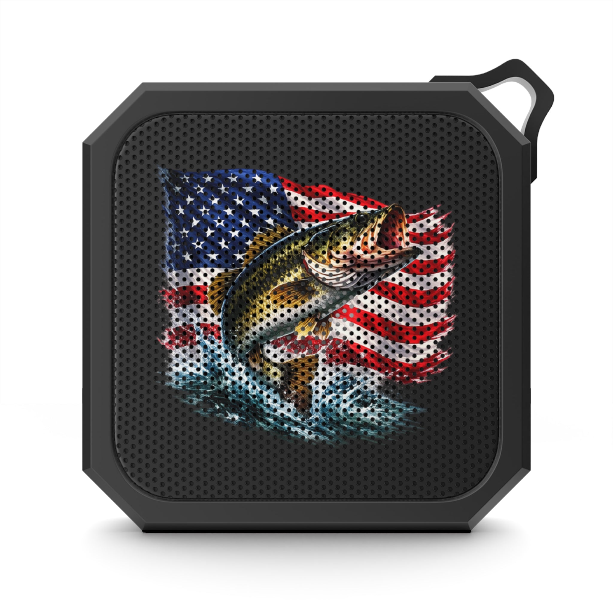 Patriotic Bass Bluetooth Speaker — Outdoor Portable Waterproof Speaker for Fishing & Camping