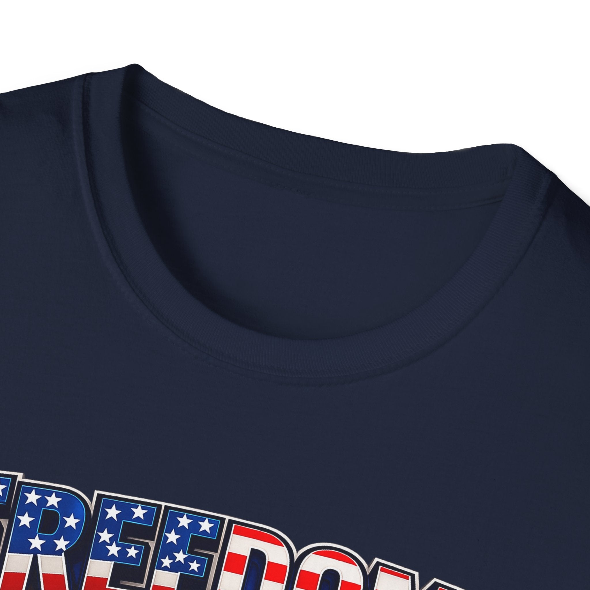 Freedom Flag T-Shirt — Patriotic USA Stars & Stripes Tee for 4th of July