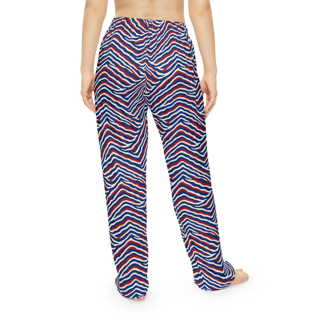Red White Blue Stripe Pajama Pants