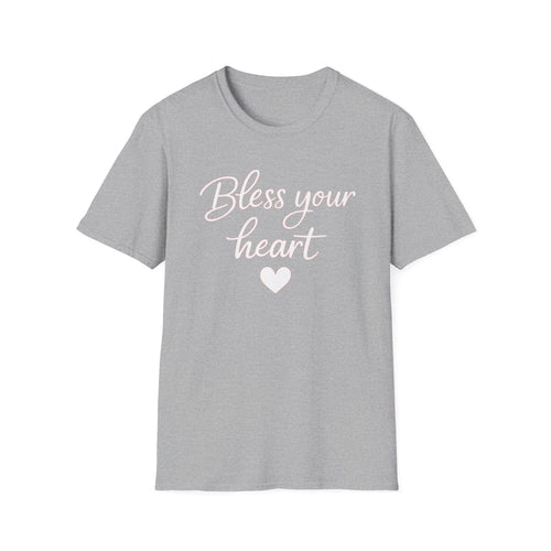 Bless Your Heart T-Shirt | Southern Phrase, Script Heart Design