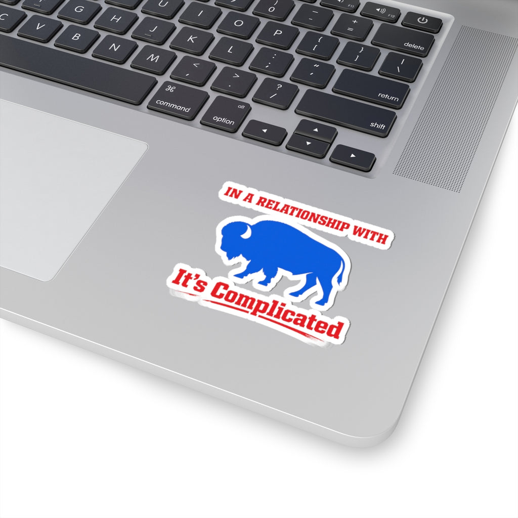 In a Relationship With Buffalo It's Complicated sticker | Kiss-Cut Sticker