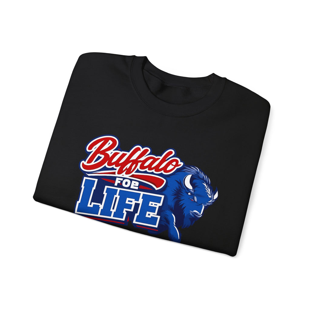 Buffalo For Life sweatshirt | Buffalo buffalo sports logo crewneck