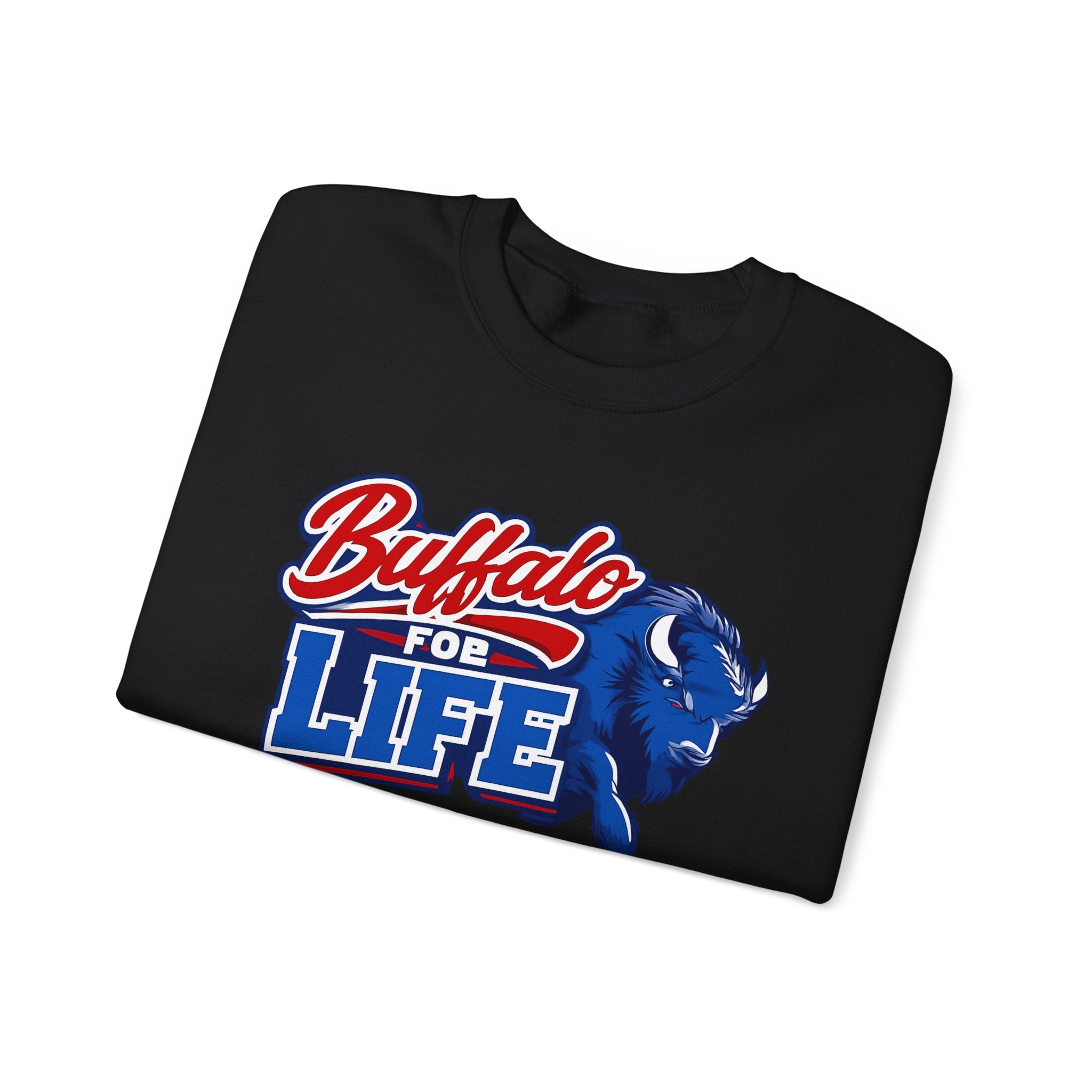 Buffalo For Life sweatshirt | Buffalo buffalo sports logo crewneck