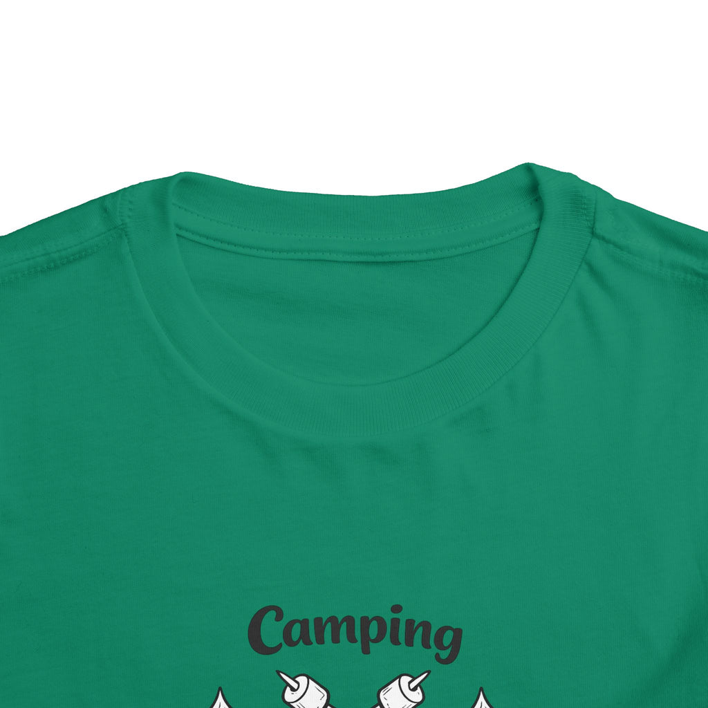 Camping Crew Toddler Tee | Kids Outdoor Camping Shirt, Kayak Fishing Bonfire Design