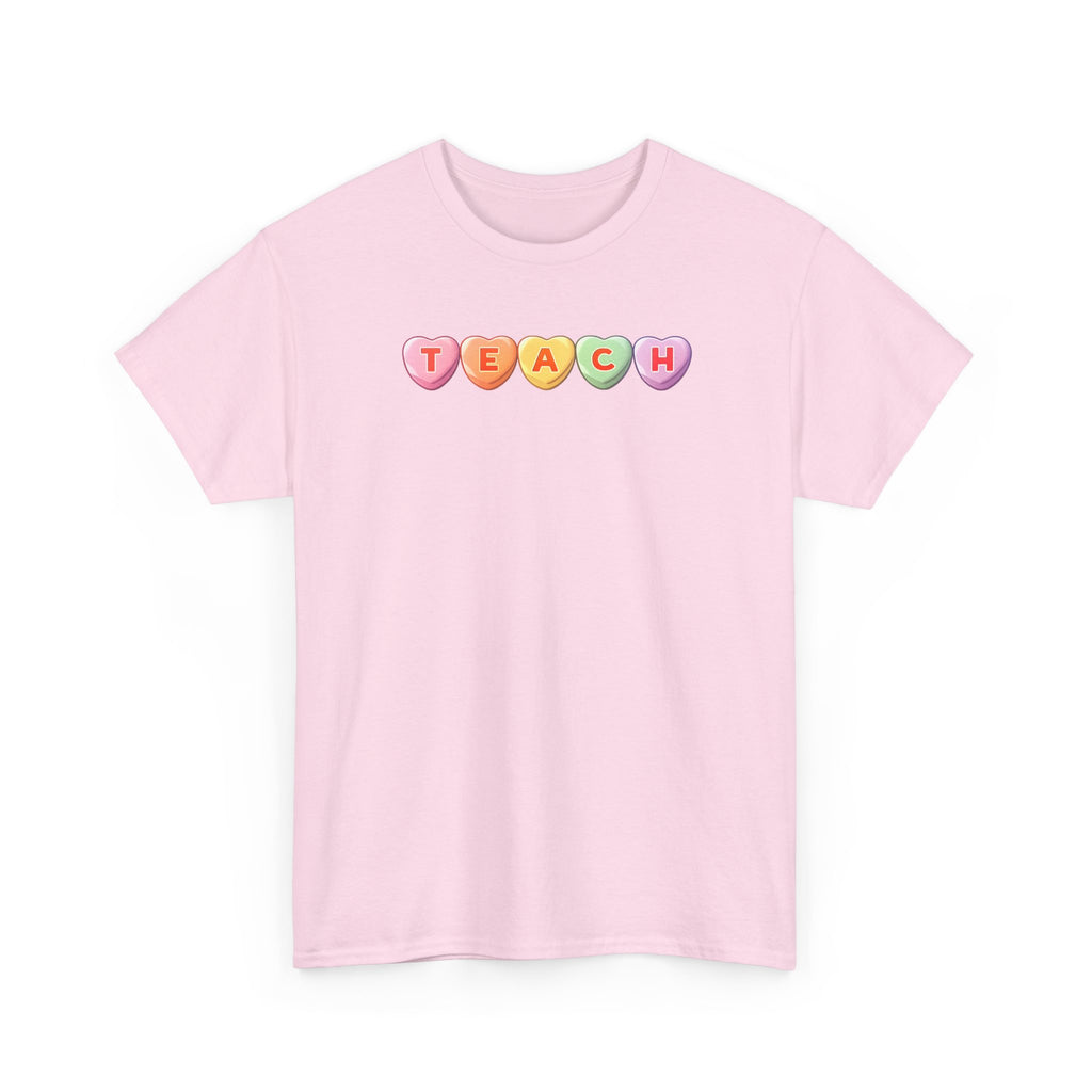 Valentine's Day TEACH Unisex Cotton Tee