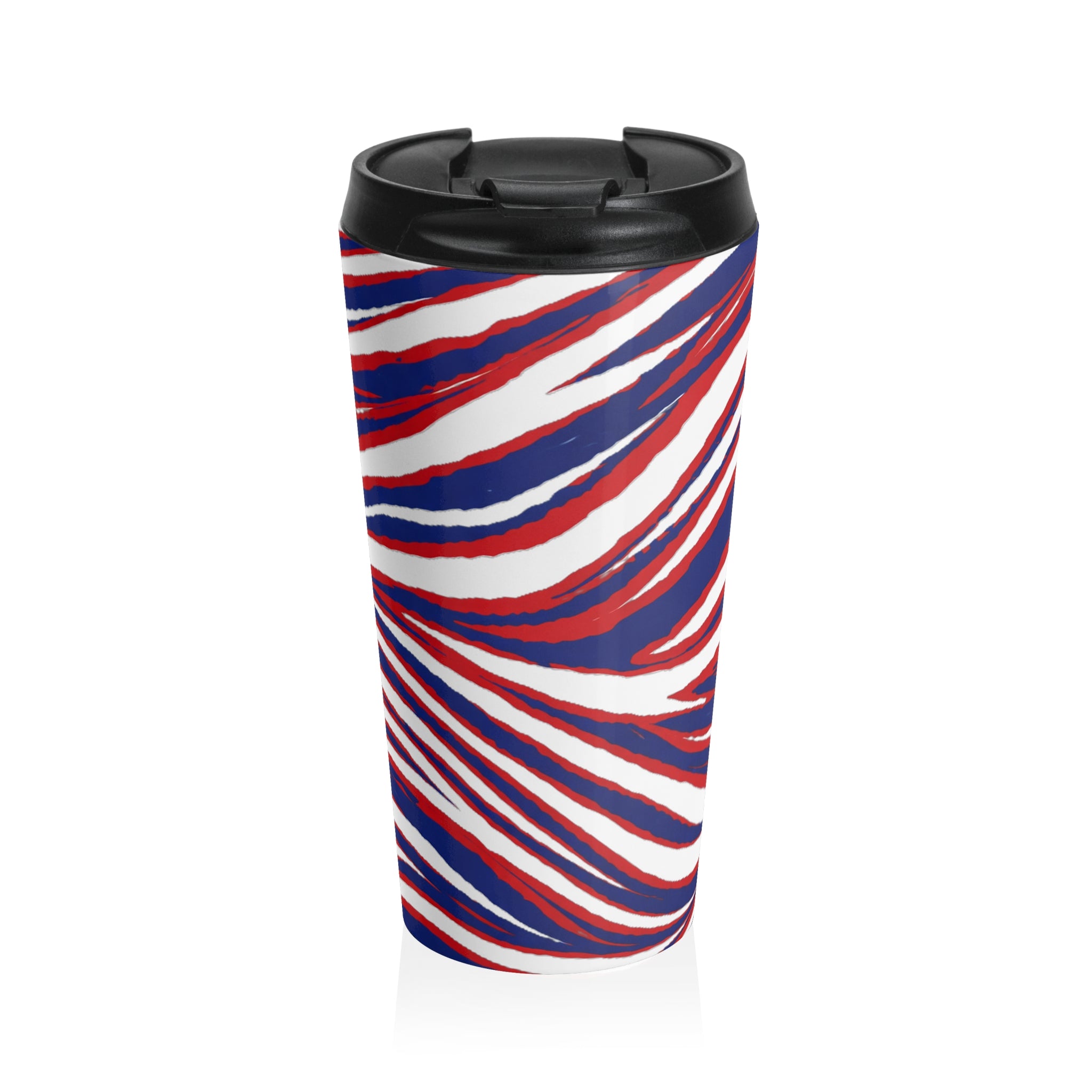 Red White & Blue Stainless Steel Travel Mug
