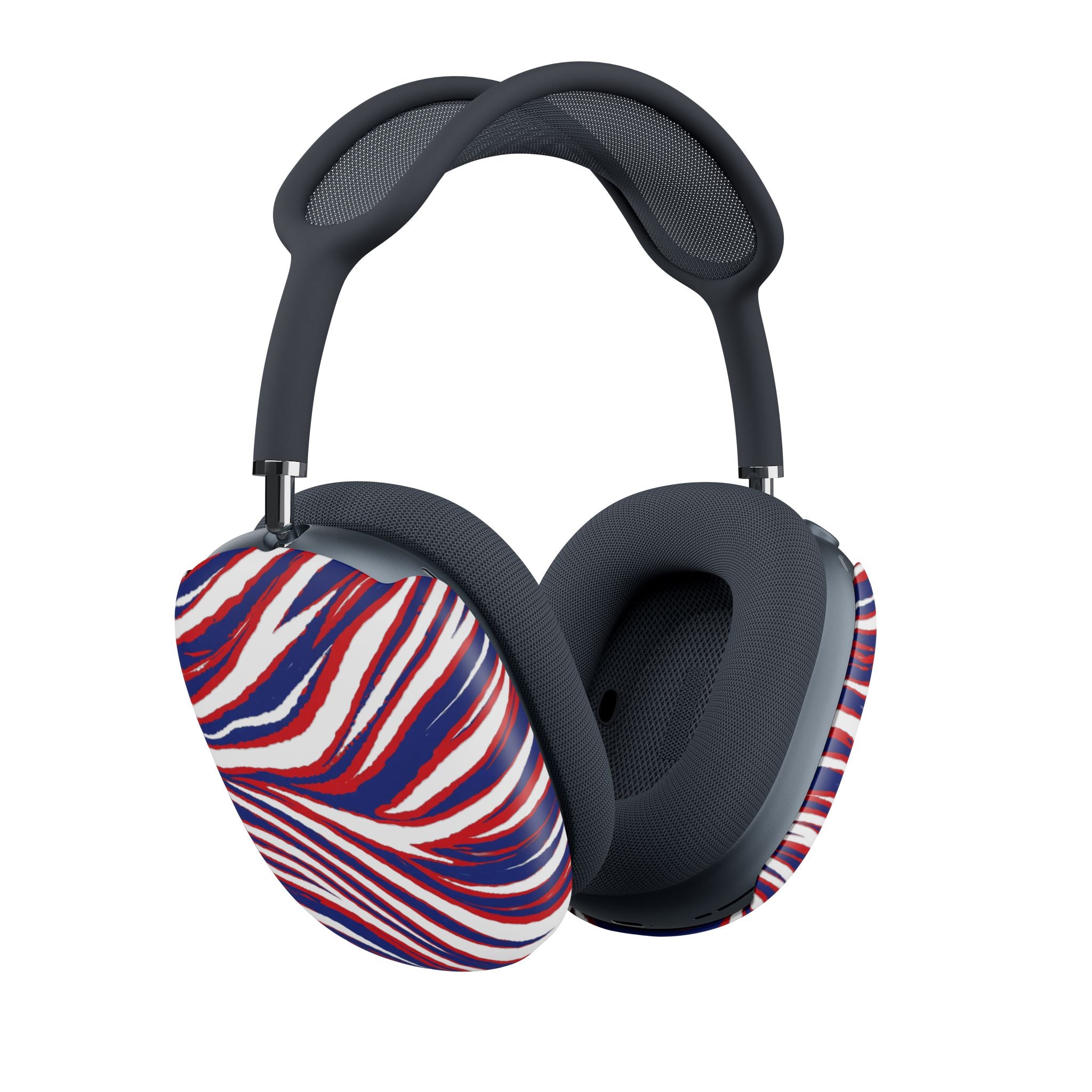 Buffalo Red White Blue Wavy Pattern AirPod Max Case