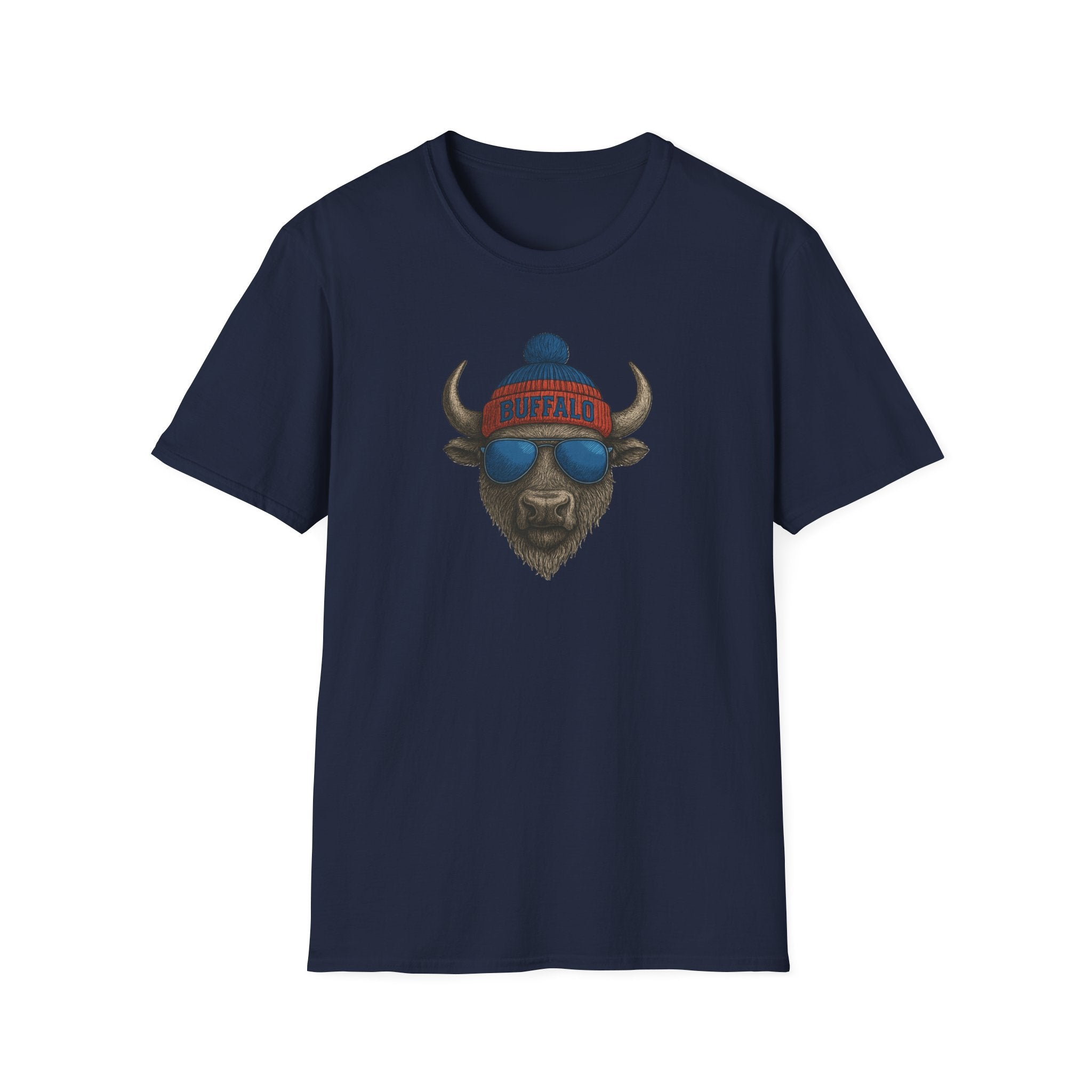 Buffalo with Beanie and Sunglasses T-Shirt