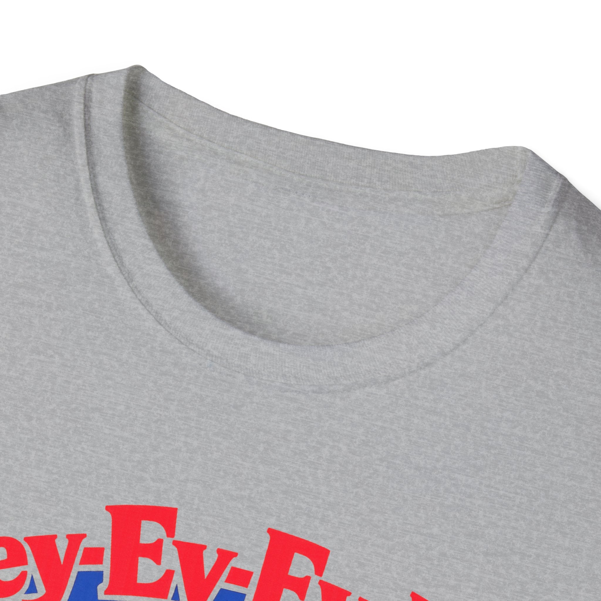 Hey-Ey-Ey-Ey Buffalo T-Shirt | Blue Buffalo Silhouette, Red Retro Text