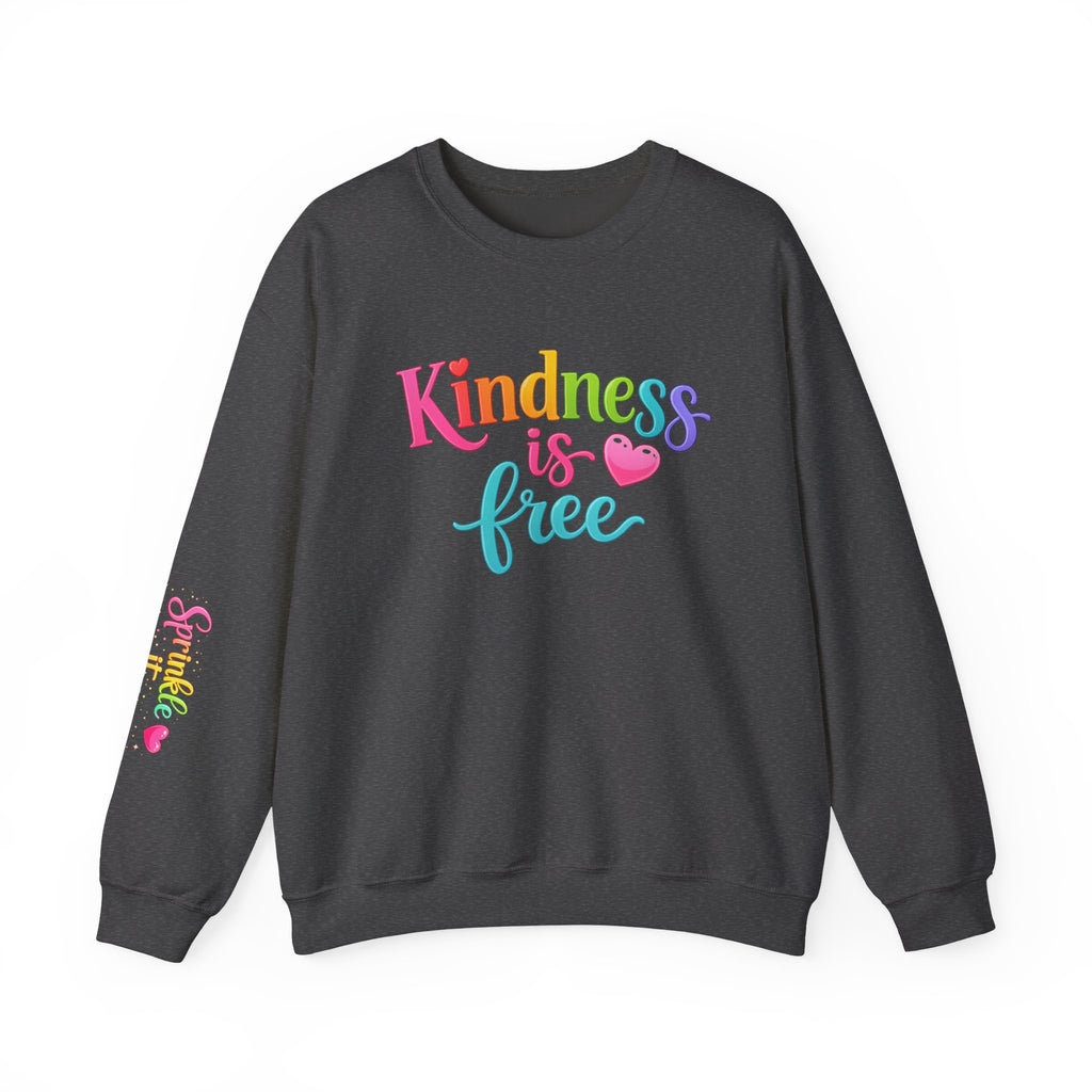 Kindness is Free sweatshirt | Crewneck, Rainbow Script