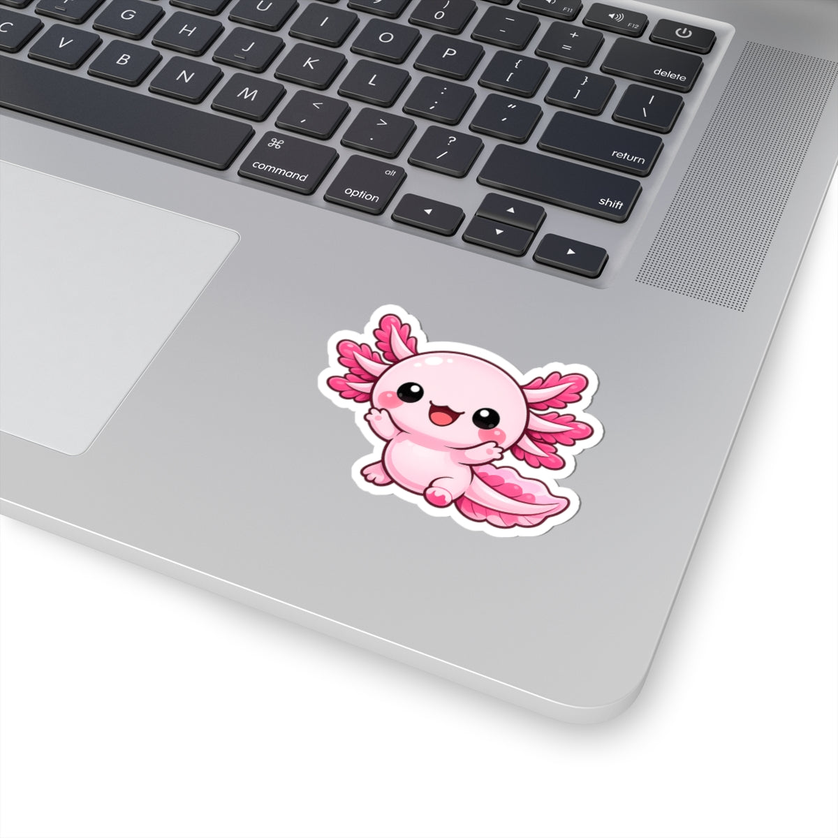 Cute Pink Axolotl Sticker | Kiss-Cut Sticker