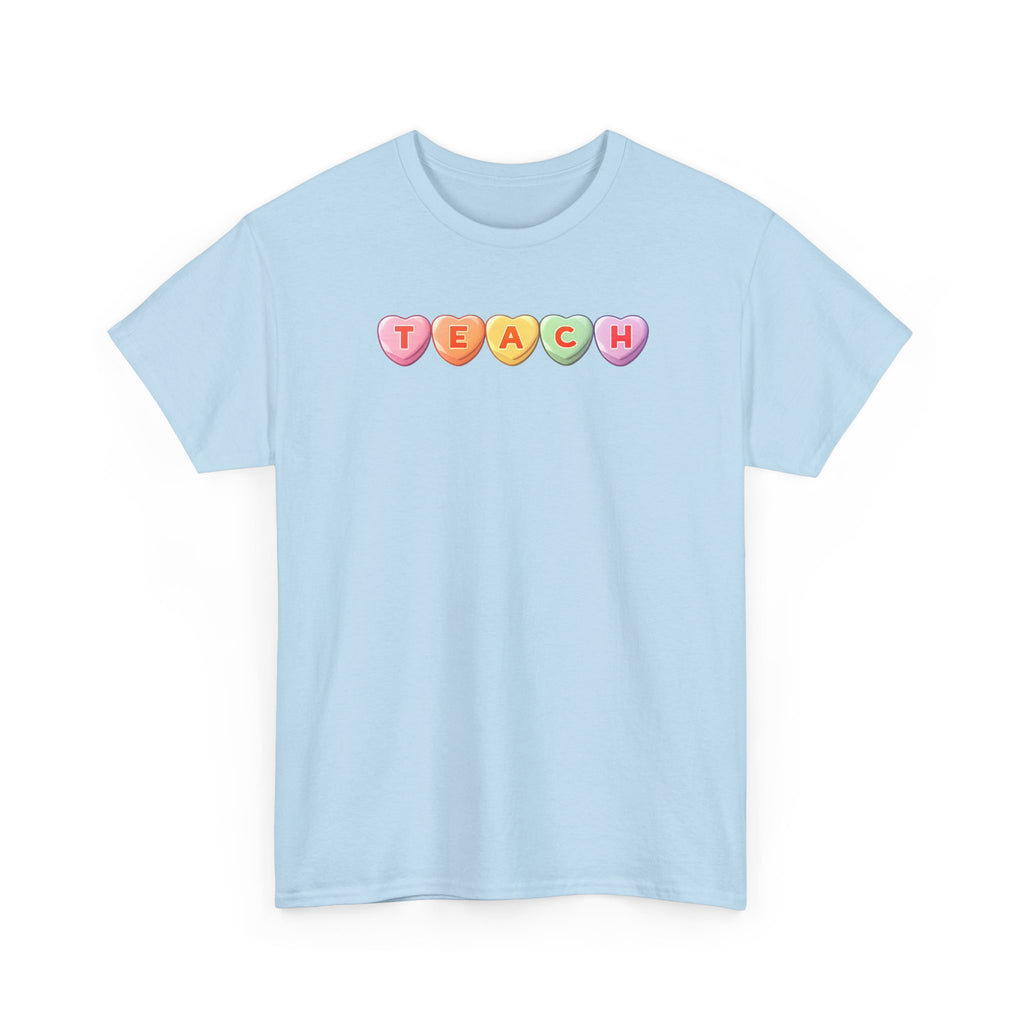 Valentine's Day TEACH Unisex Cotton Tee