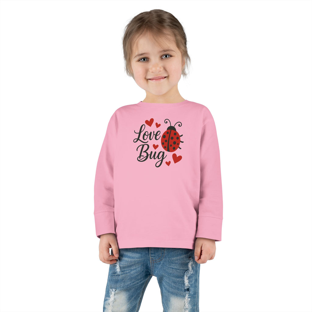 Love Bug Valentine's Toddler Long Sleeve Tee
