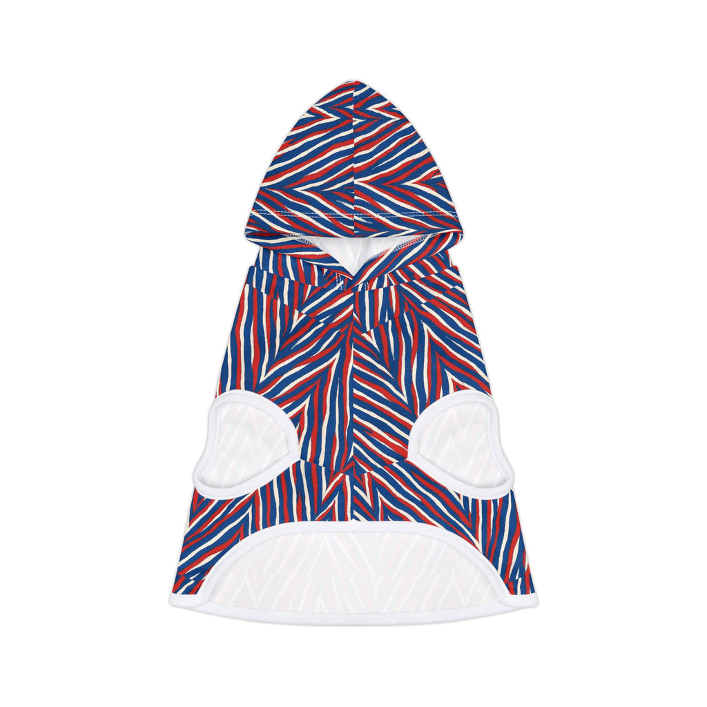 Red Blue Chevron Stripe Pet Hoodie | Dog Hoodie, Cat Hoodie