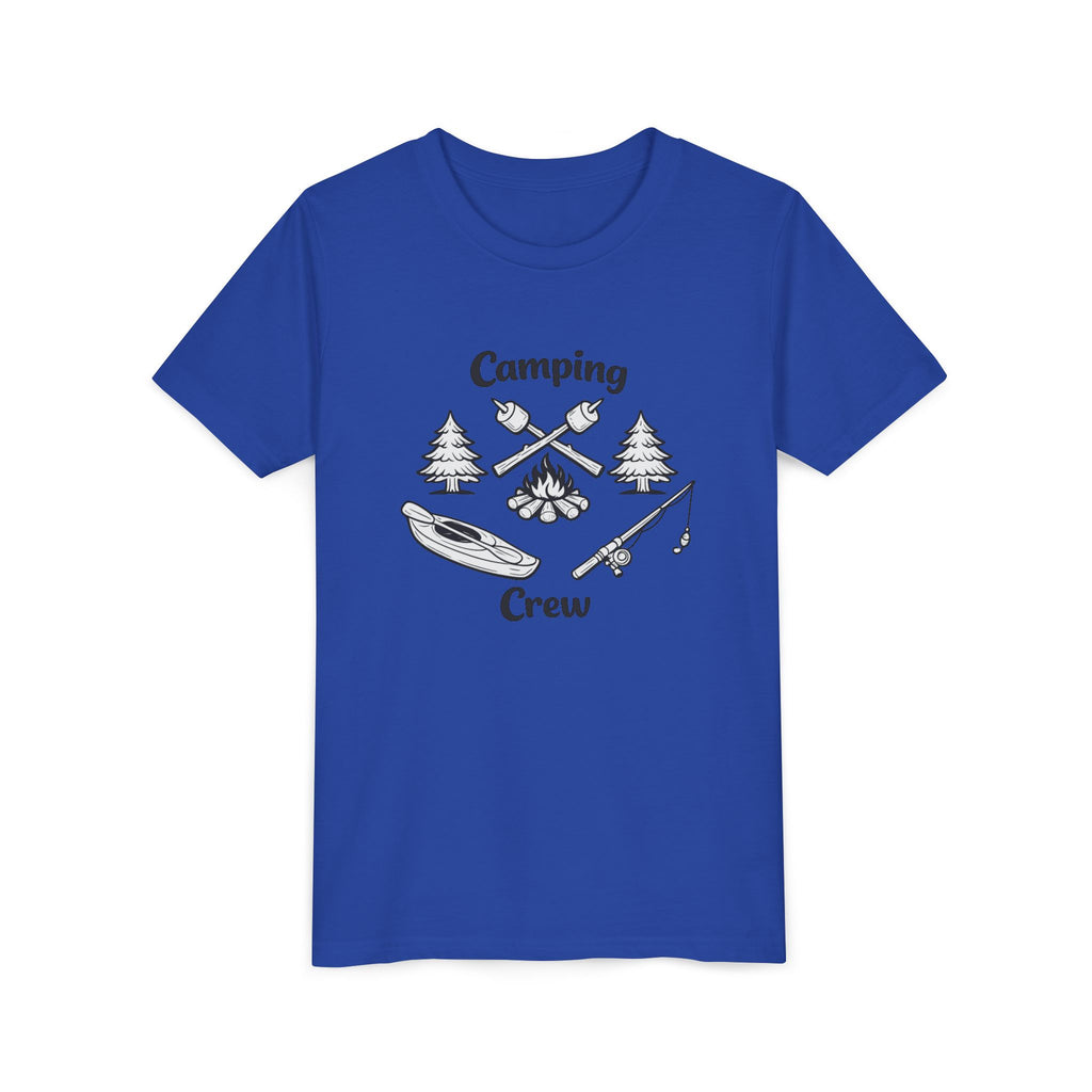 Camping Crew Youth Tee | Kayak, Campfire, Fishing Outdoors