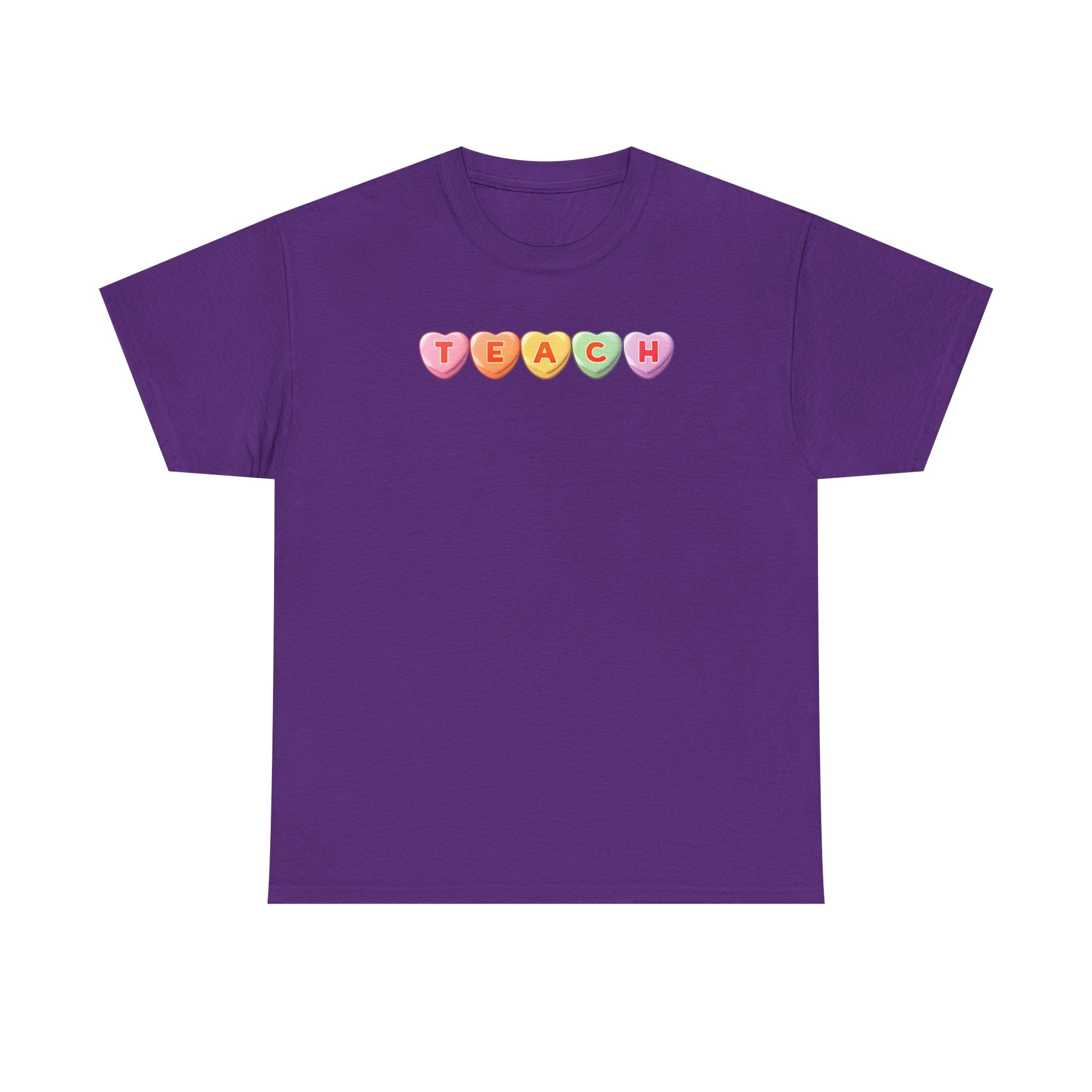 Valentine's Day TEACH Unisex Cotton Tee