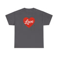 Red Heart Valentine's Day Love Script Tee