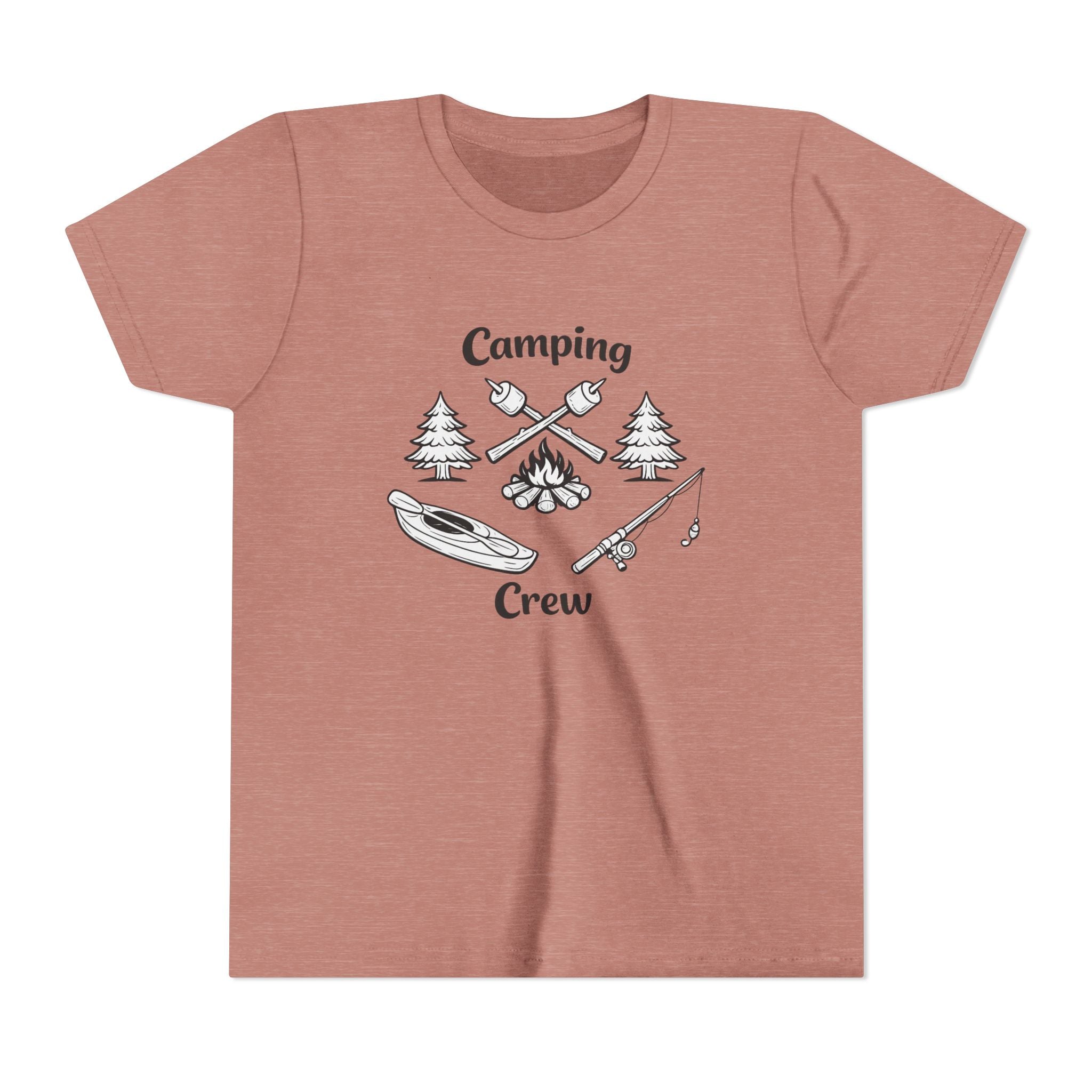 Camping Crew Youth Tee | Kayak, Campfire, Fishing Outdoors