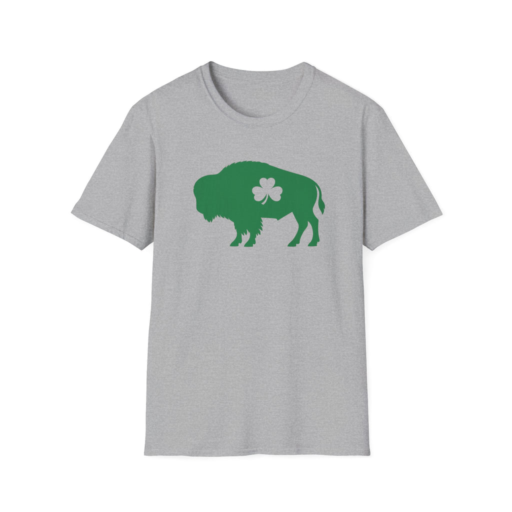 St. Patrick's Buffalo T-Shirt – Green Shamrock Bison Tee