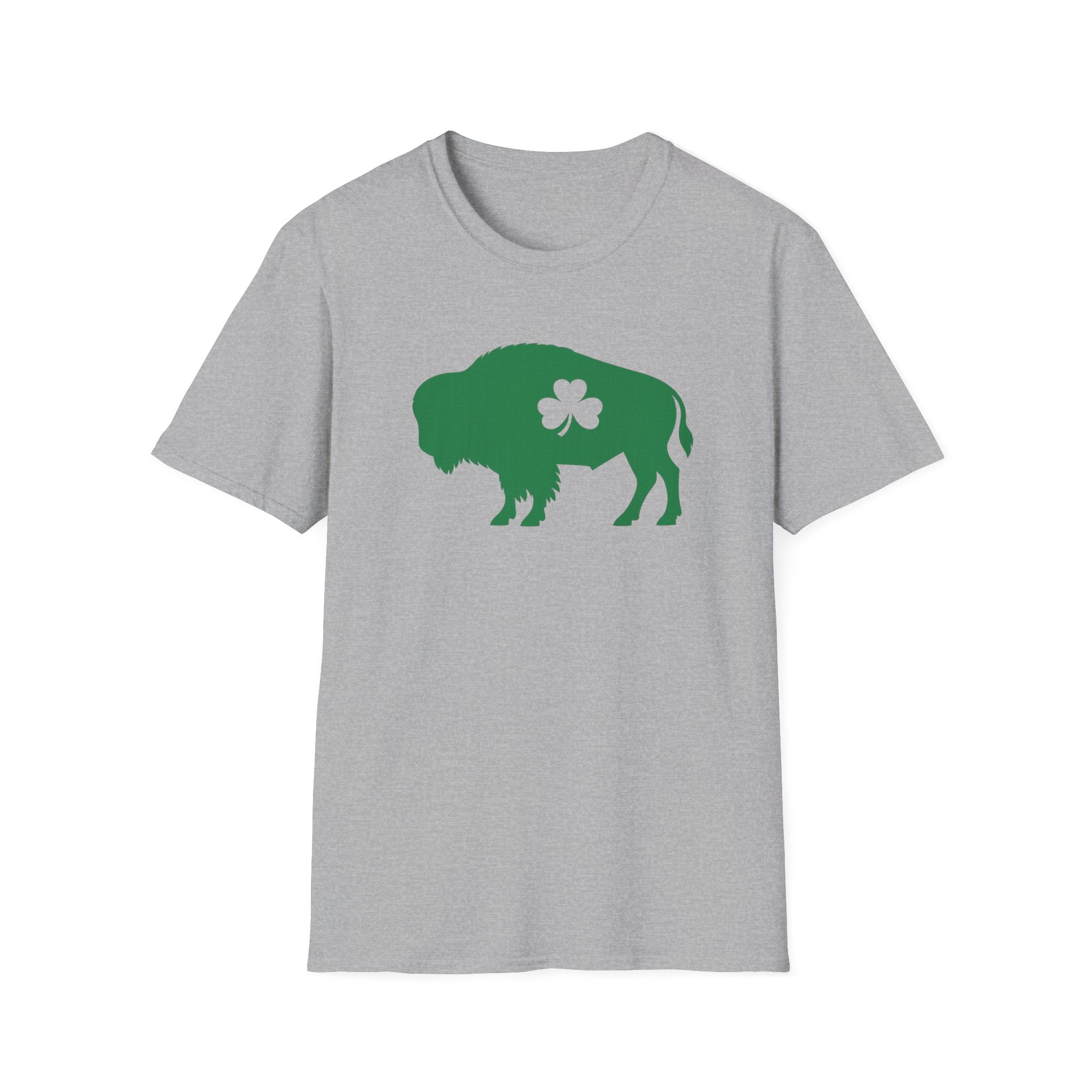 St. Patrick's Buffalo T-Shirt – Green Shamrock Bison Tee