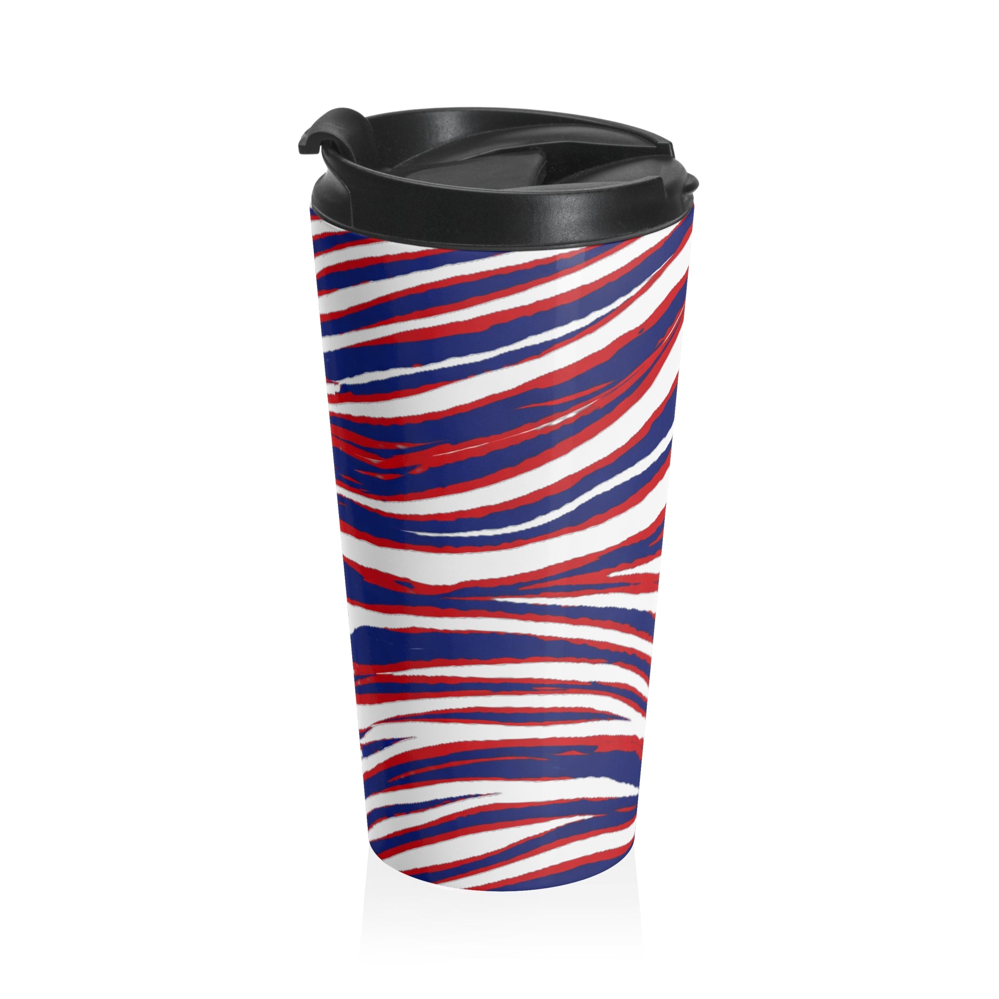 Red White & Blue Stainless Steel Travel Mug