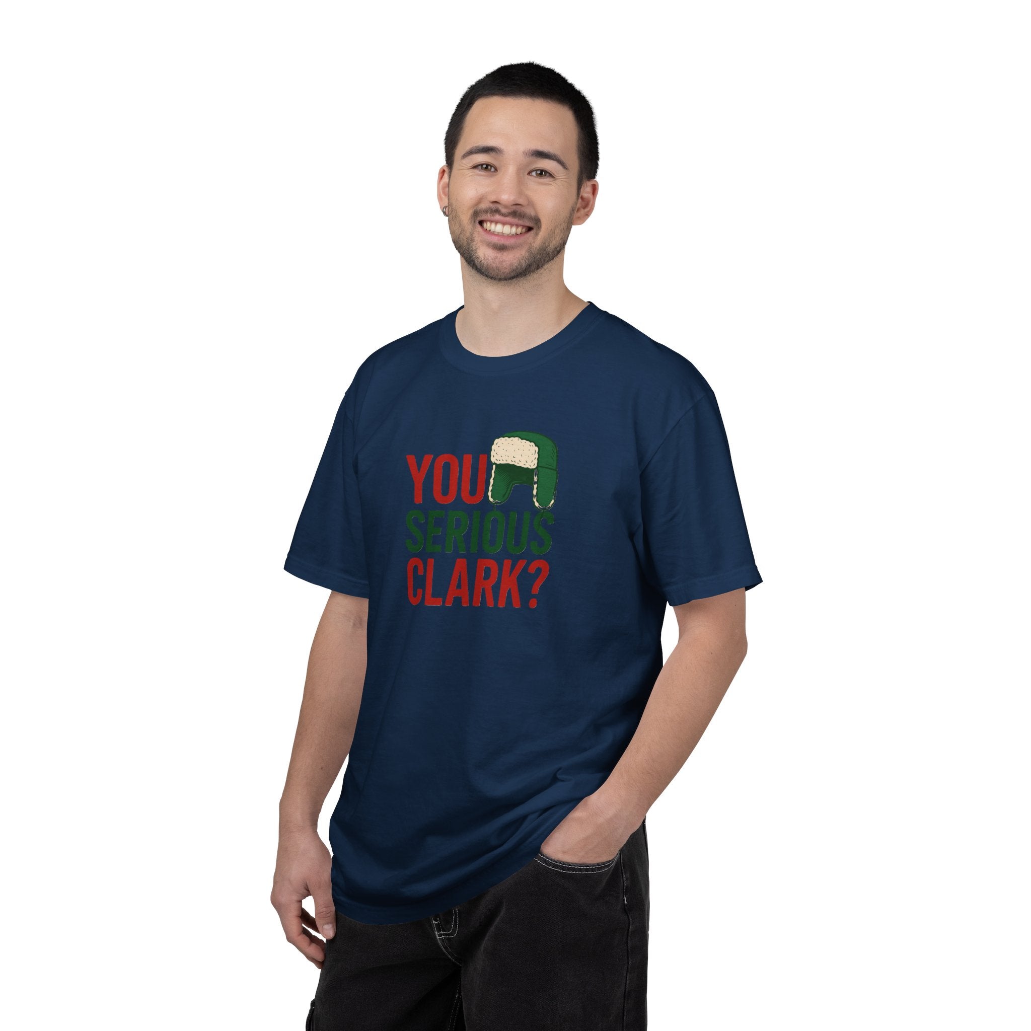 You Serious Clark? T-Shirt | Holiday Movie Quote, Trapper Hat Graphic