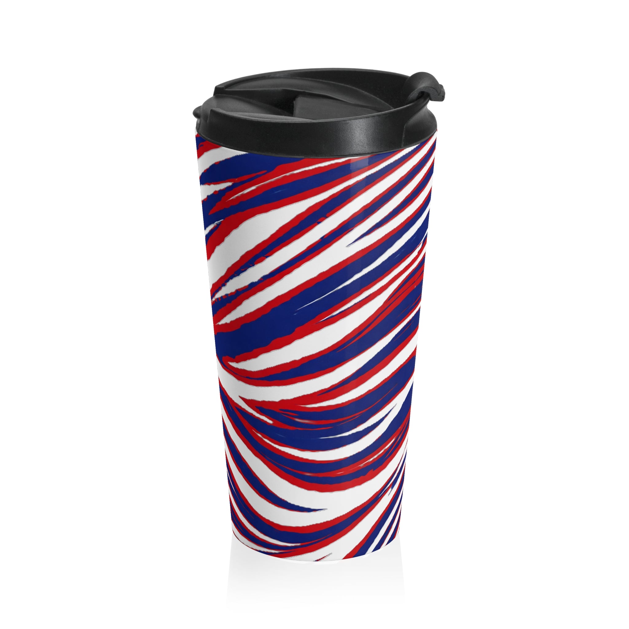 Red White & Blue Stainless Steel Travel Mug