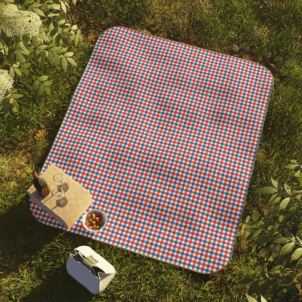 Red & Blue Gingham Picnic Blanket