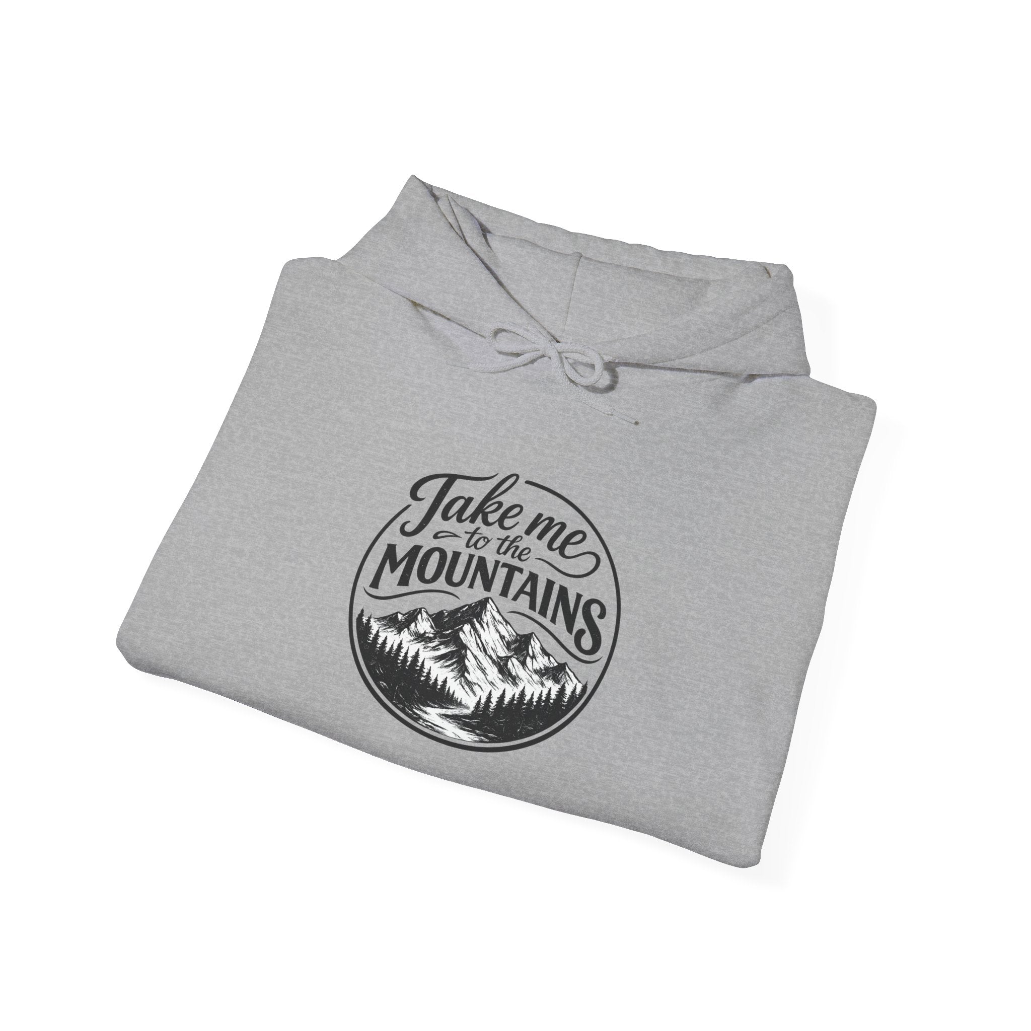 Take Me To The Mountains Hoodie — Adventure Graphic Pullover for Hikers
