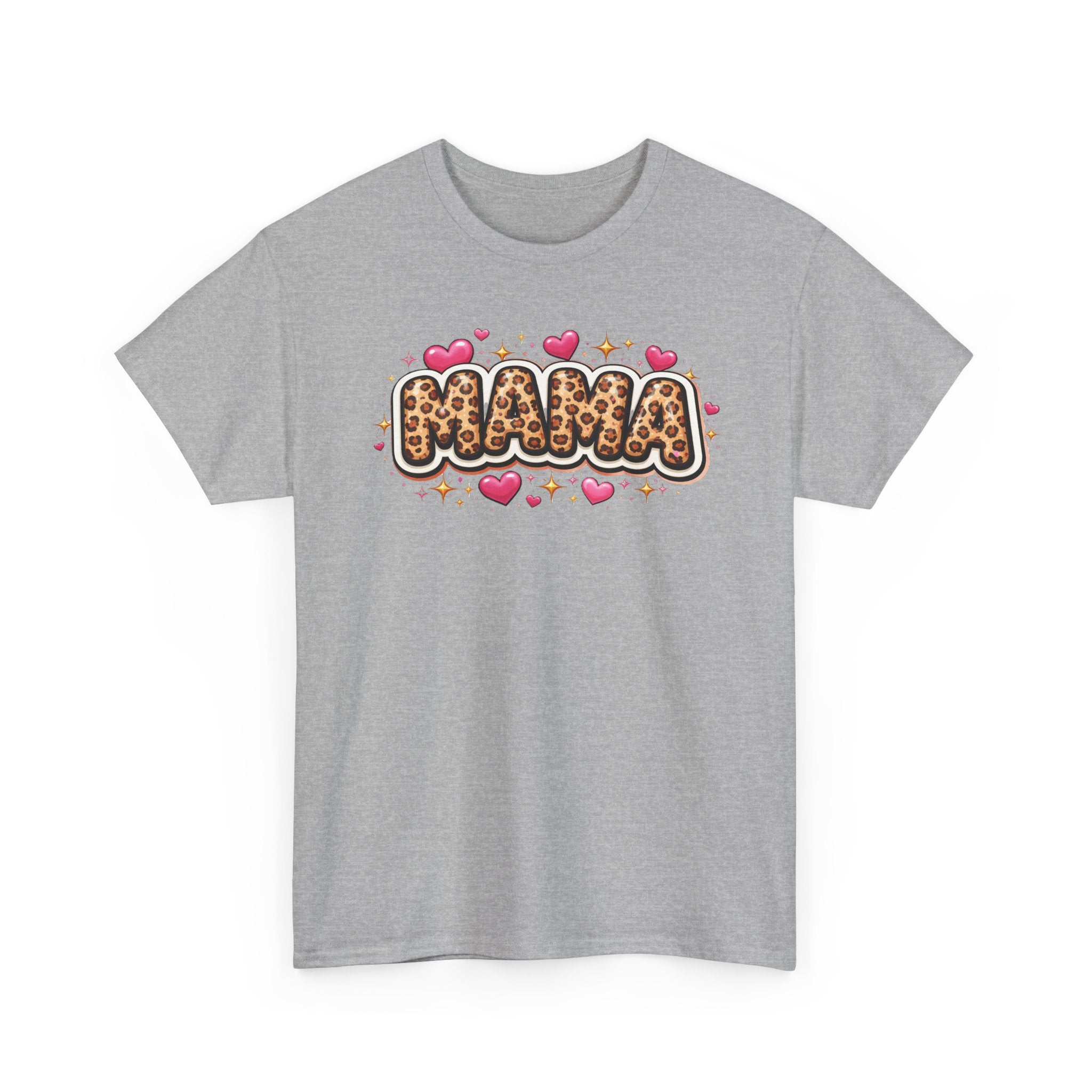 MAMA leopard print Unisex Cotton Tee