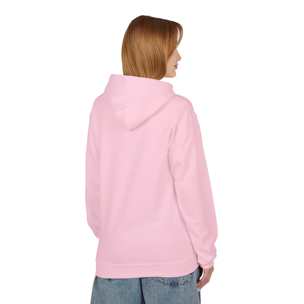 Sitting Labrador Dog Hoodie | Minimal Small Dog Silhouette, White Pullover