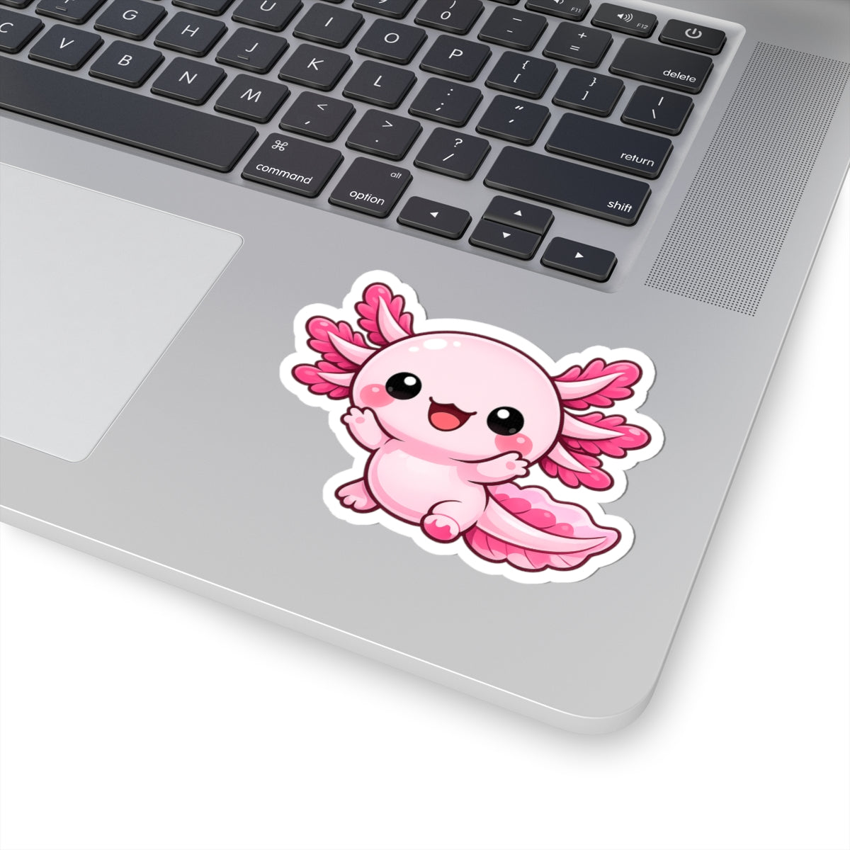 Cute Pink Axolotl Sticker | Kiss-Cut Sticker