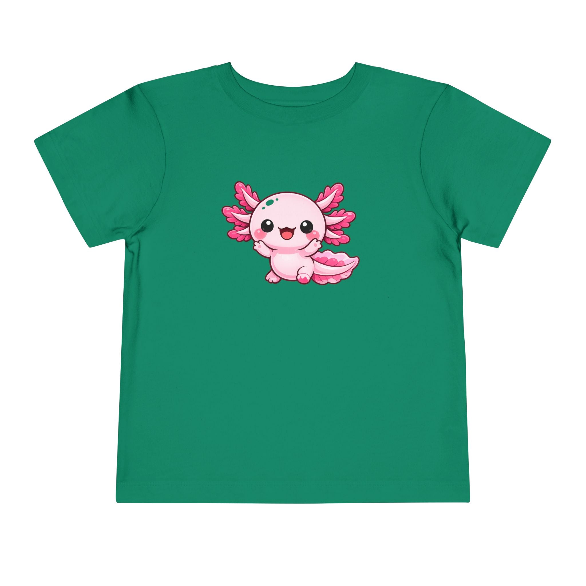 Pink Axolotl Illustration Toddler Tee | Cute Amphibian Shirt