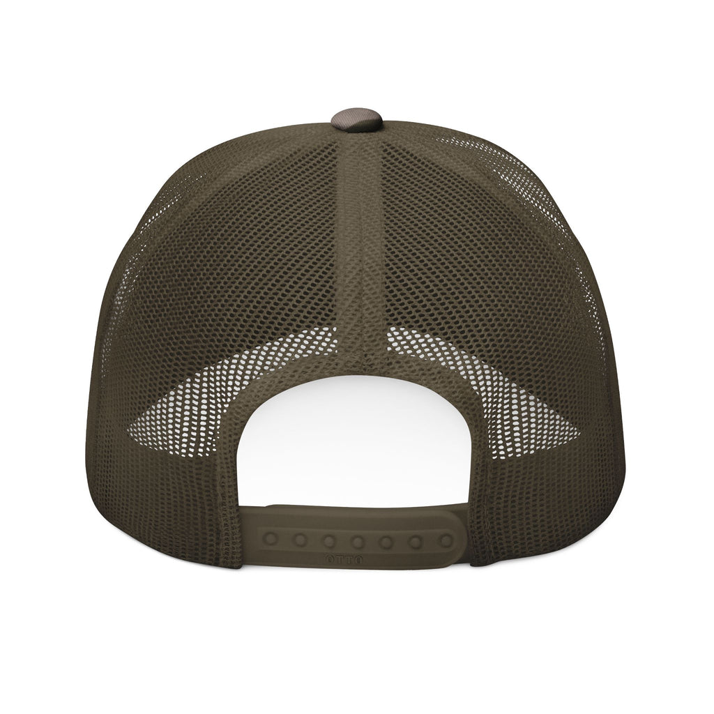 Camouflage Trucker Hat — 'Keep It Reel' Embroidered Fishing Cap