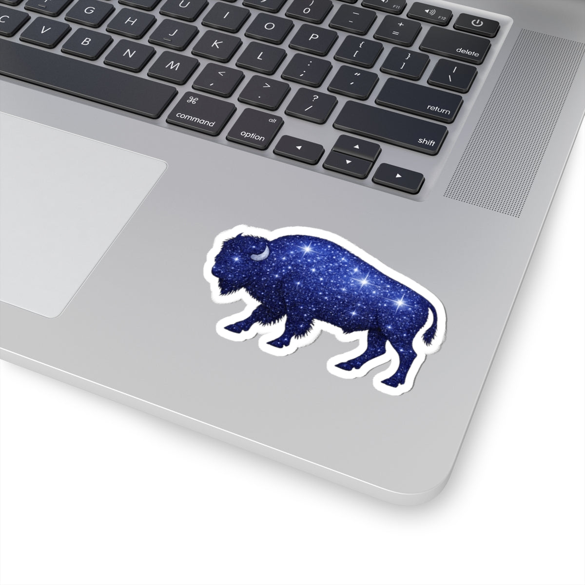 Starry Buffalo Sticker | Galaxy Bison Kiss-Cut Sticker