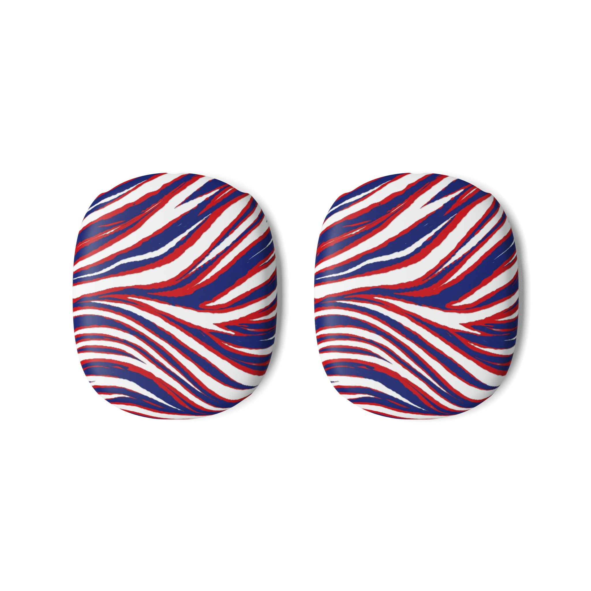 Buffalo Red White Blue Wavy Pattern AirPod Max Case