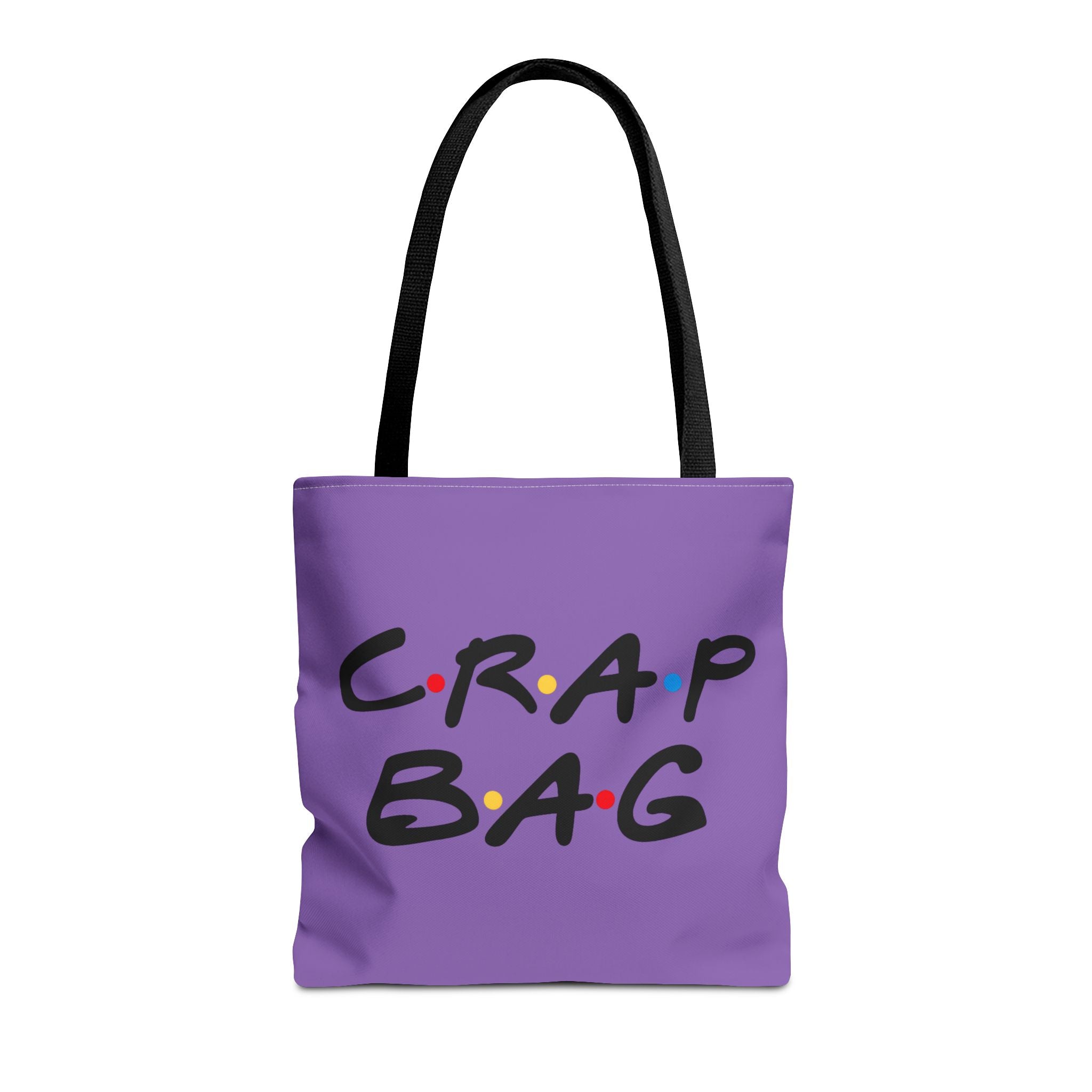 Friends Crap Bag Tote Bag | Purple All-Over Print Tote
