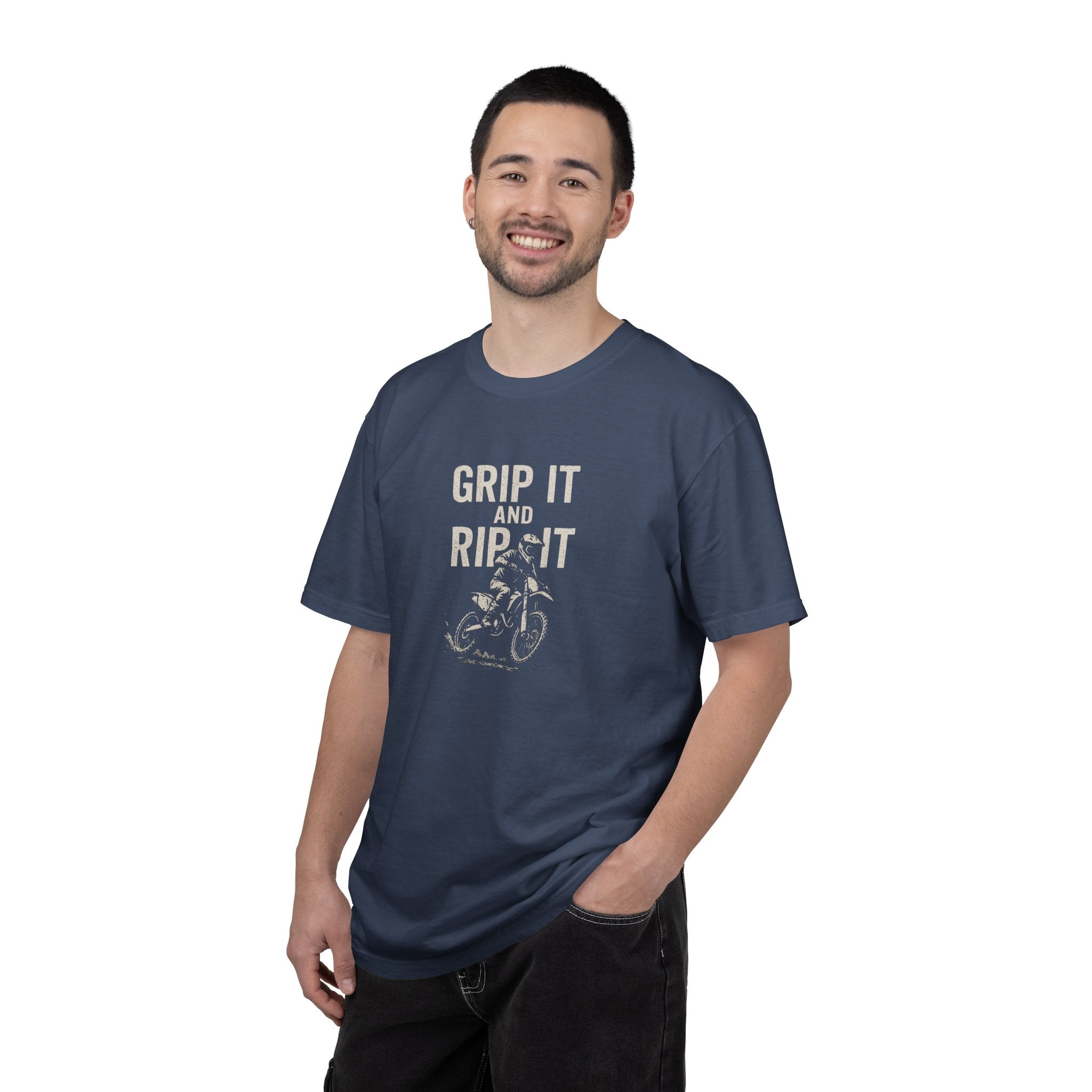 Grip It and Rip It Dirt Bike Tee | Vintage Bike Graphic T-Shirt
