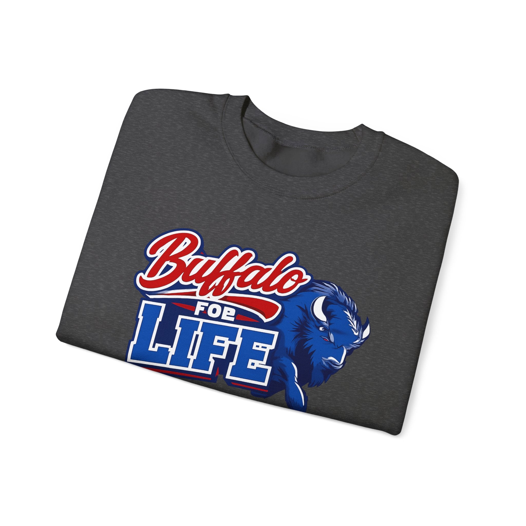 Buffalo For Life sweatshirt | Buffalo buffalo sports logo crewneck