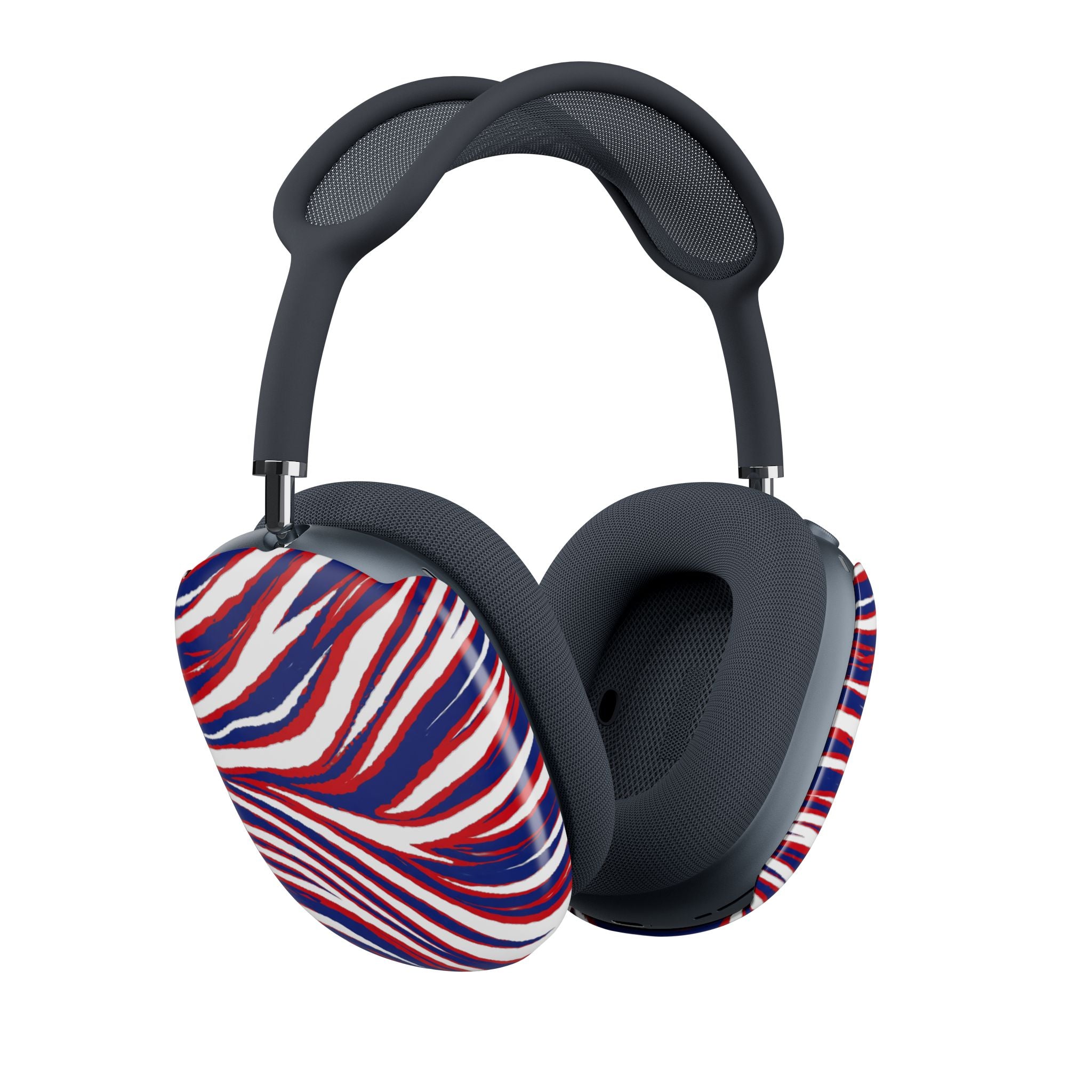 Buffalo Red White Blue Wavy Pattern AirPod Max Case